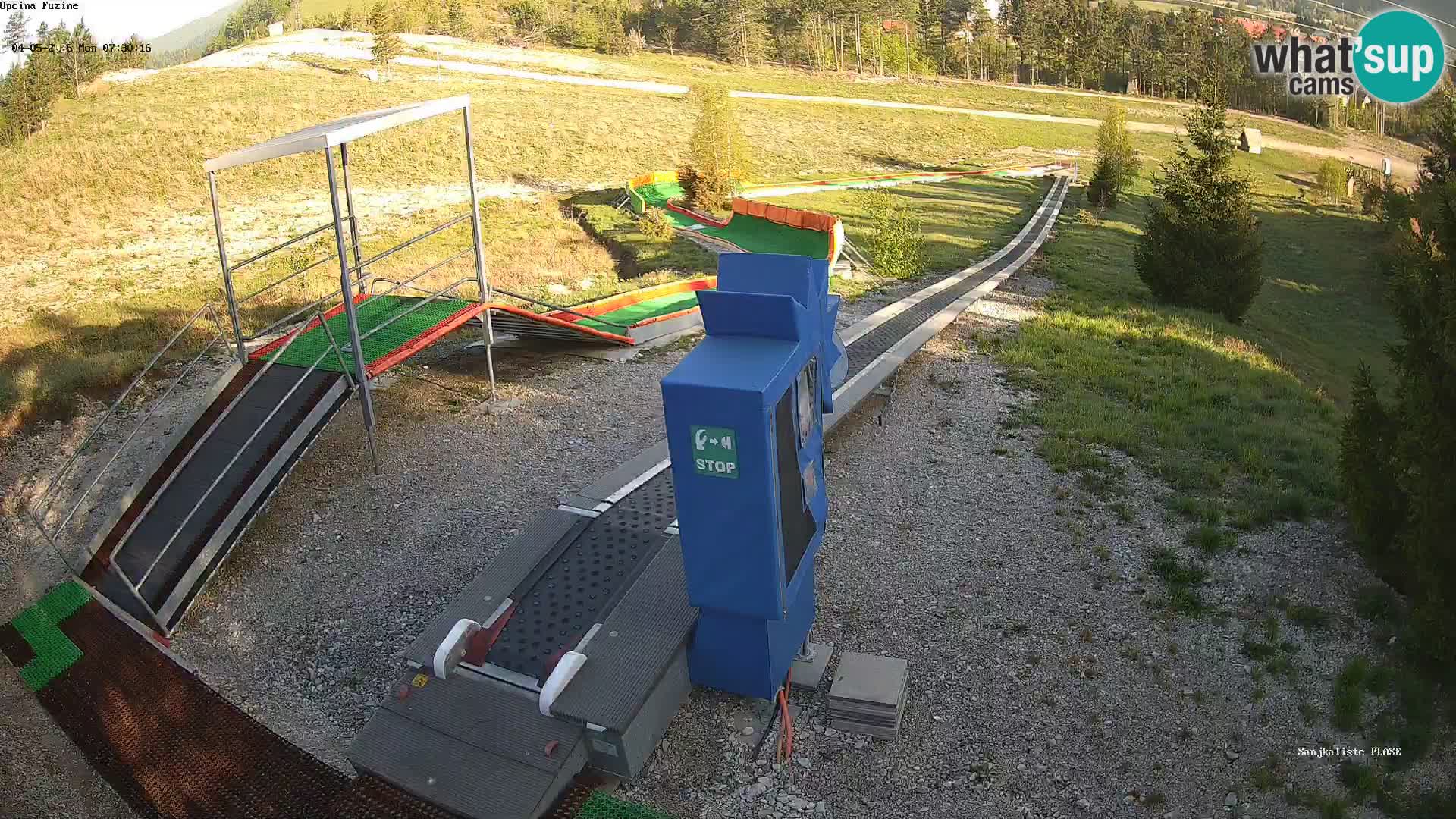 Live webcam Pista da slittino Fužine – Croazia