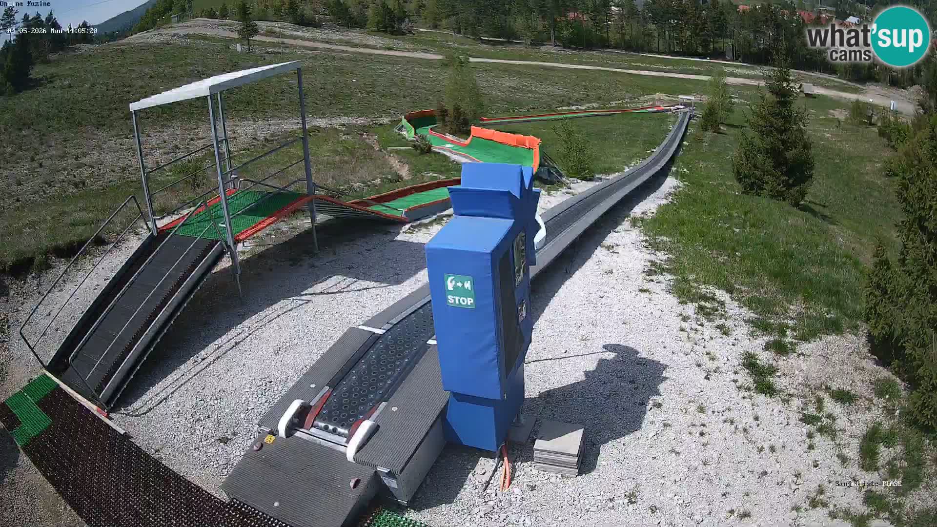 Live webcam Fužine toboggan run – Croatia