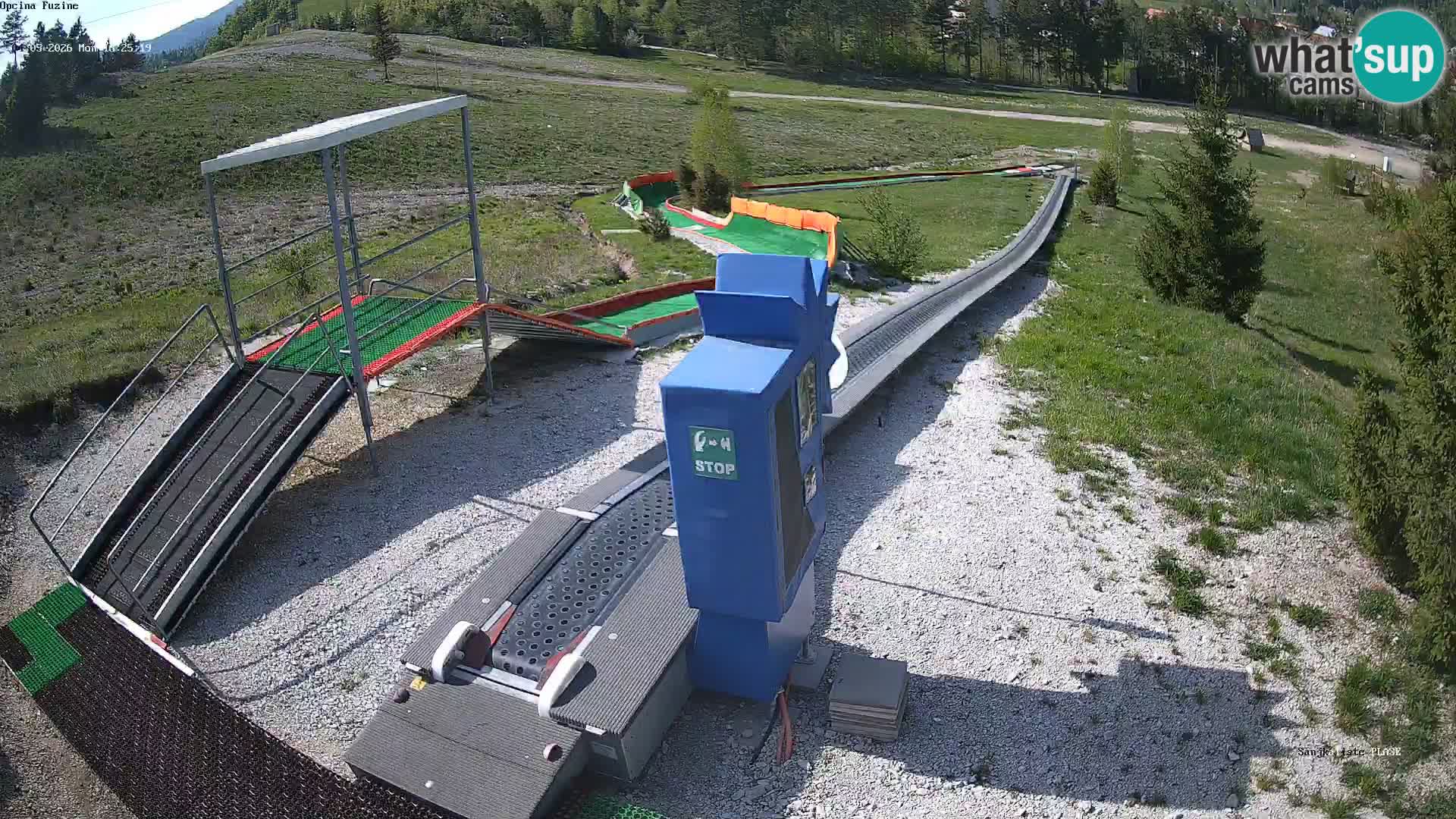 Webcam en vivo Pista de trineo Fužine – Croacia