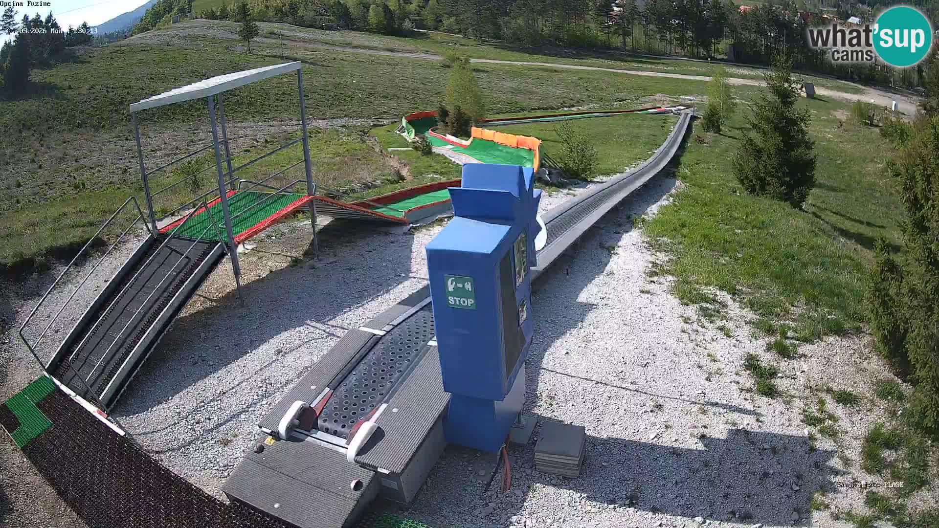 Live webcam Fužine toboggan run – Croatia