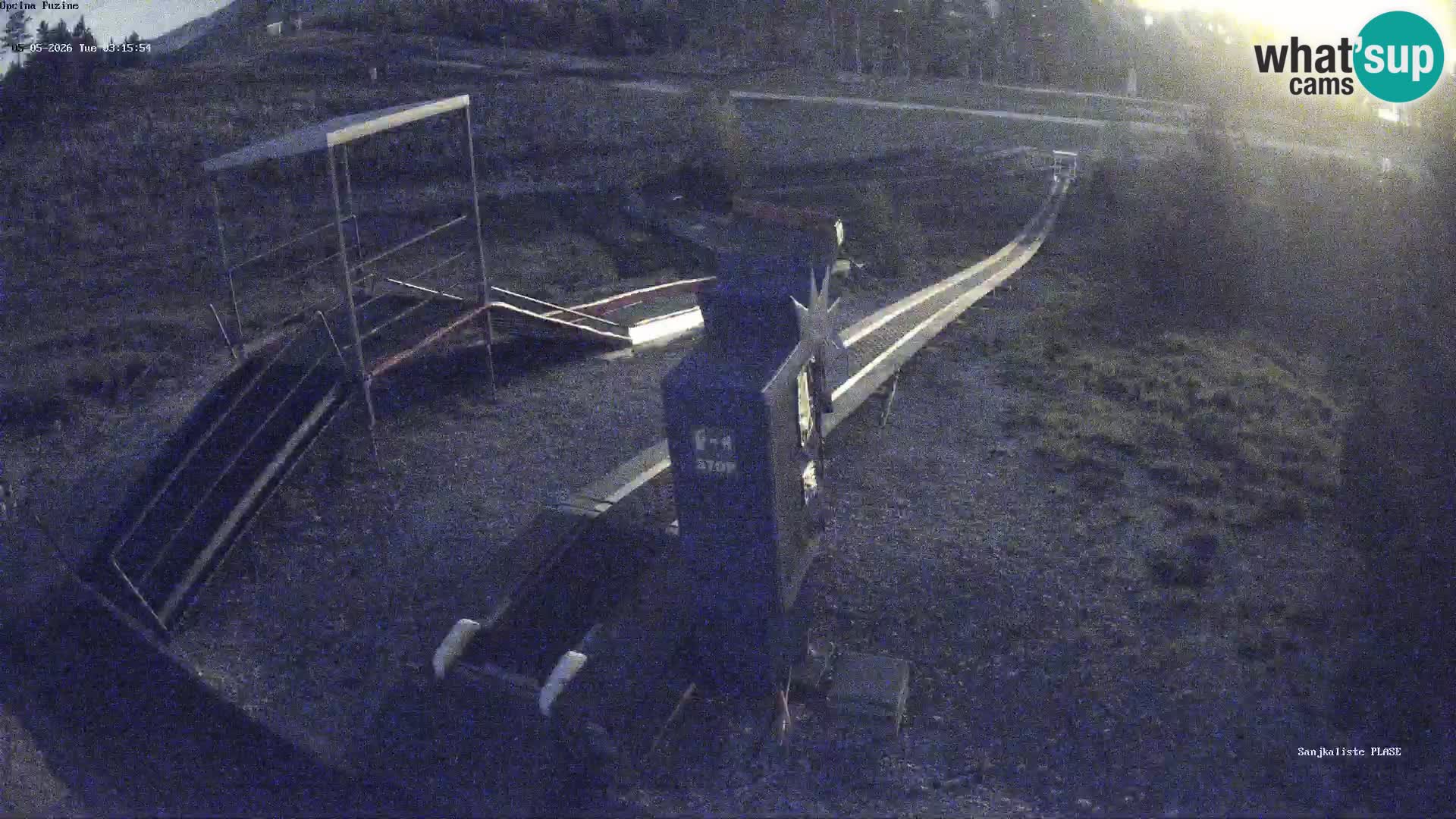 Live webcam Fužine toboggan run – Croatia