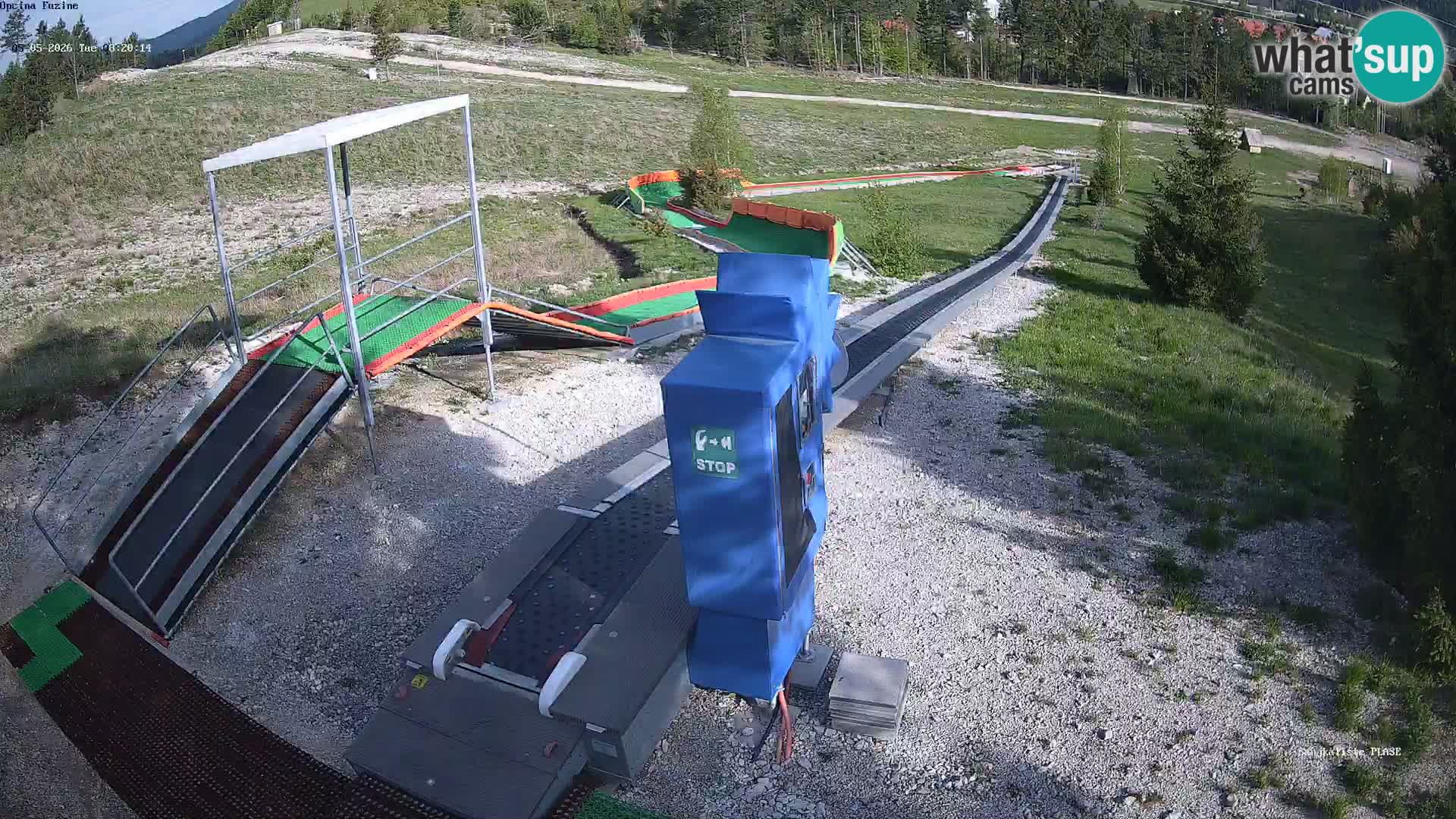 Live webcam Fužine toboggan run – Croatia