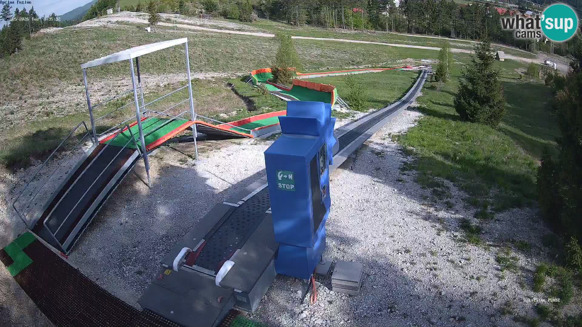 Live webcam Fužine toboggan run – Croatia