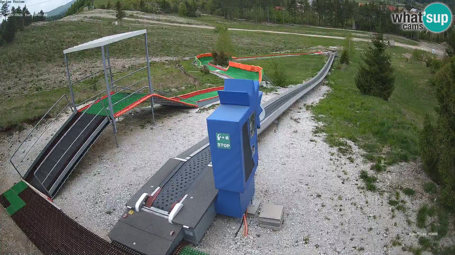 Live webcam Pista da slittino Fužine – Croazia