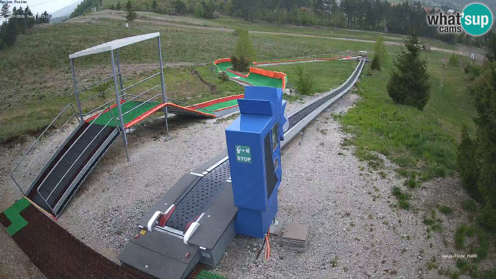 Live webcam Fužine toboggan run – Croatia