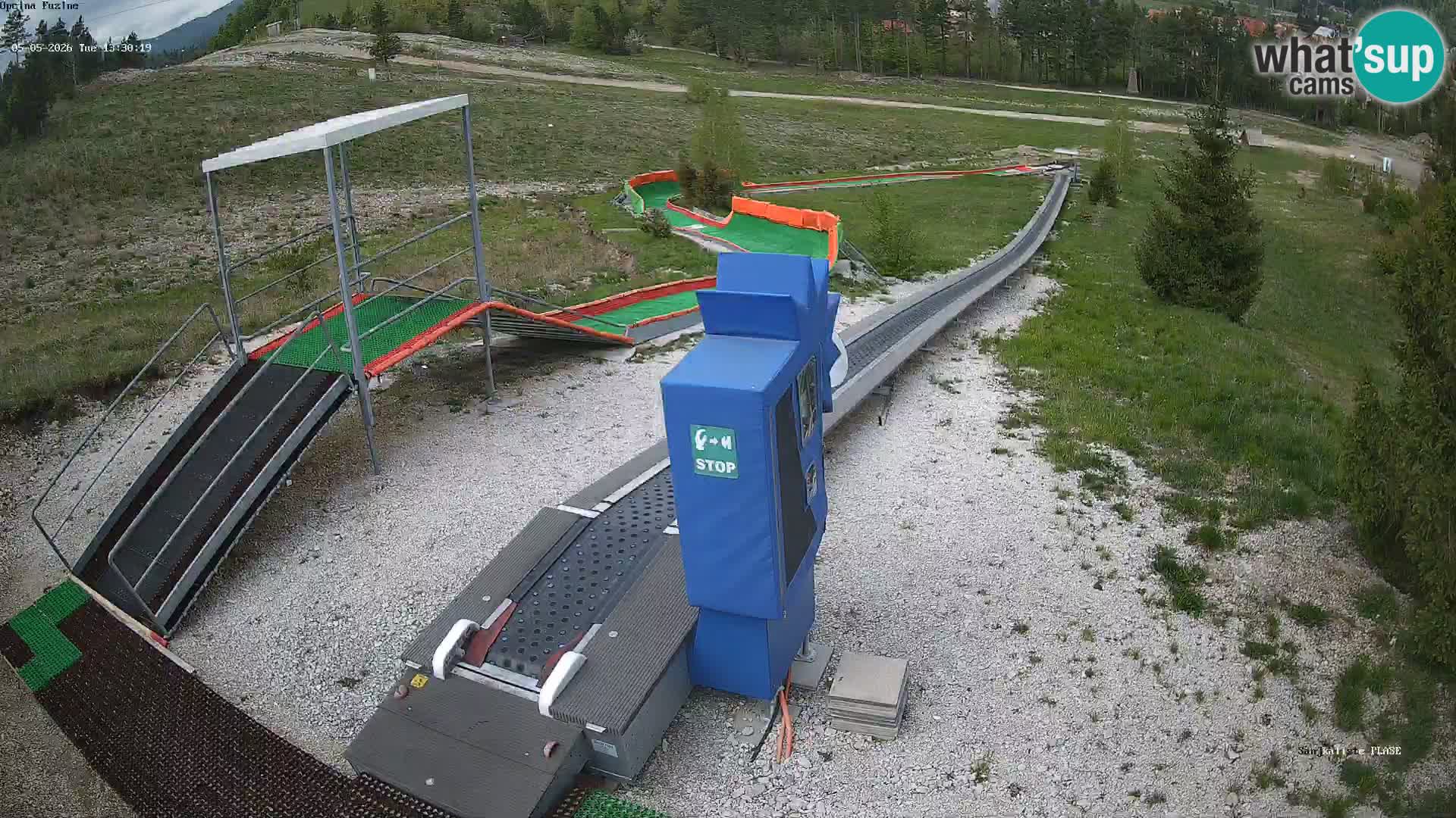 Live webcam Fužine toboggan run – Croatia