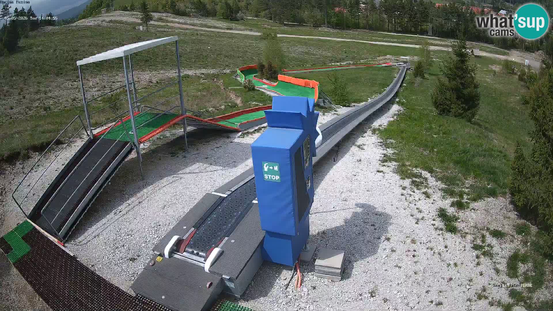 Live webcam Pista da slittino Fužine – Croazia