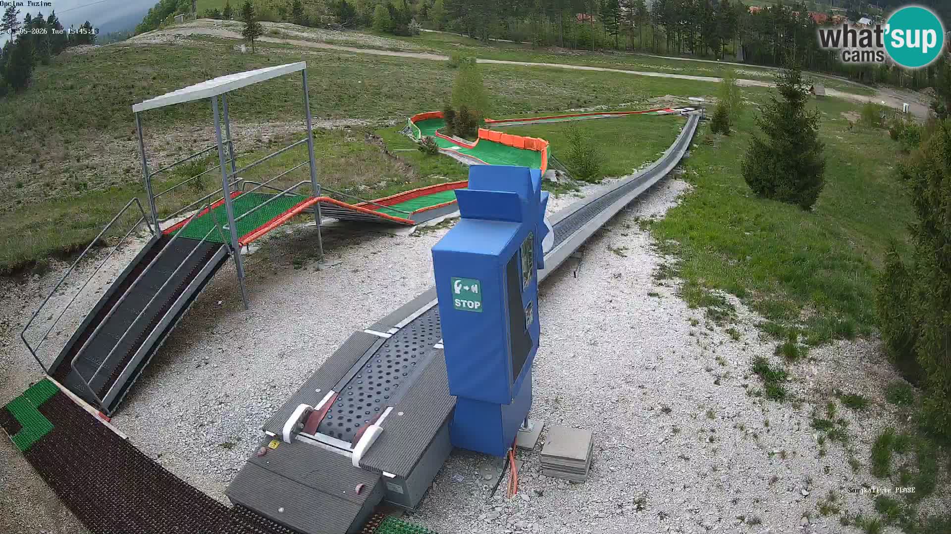 Live webcam Pista da slittino Fužine – Croazia