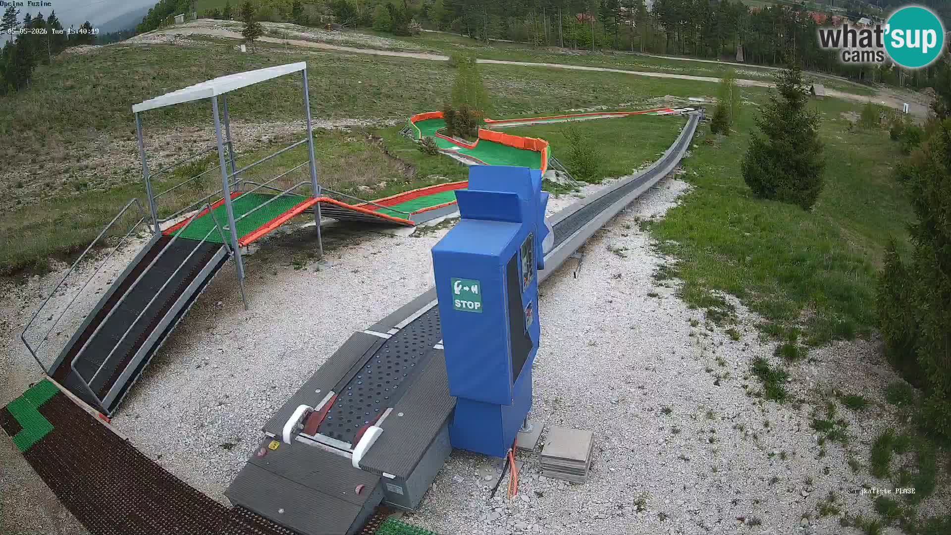 Live webcam Fužine toboggan run – Croatia