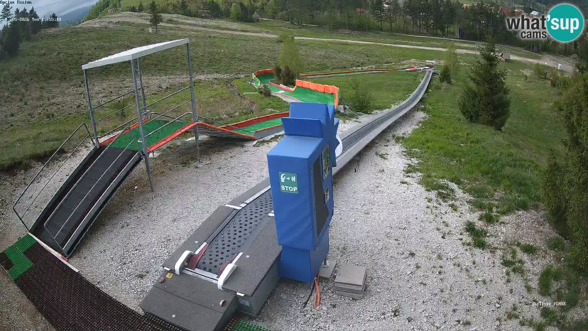 Live webcam Fužine toboggan run – Croatia