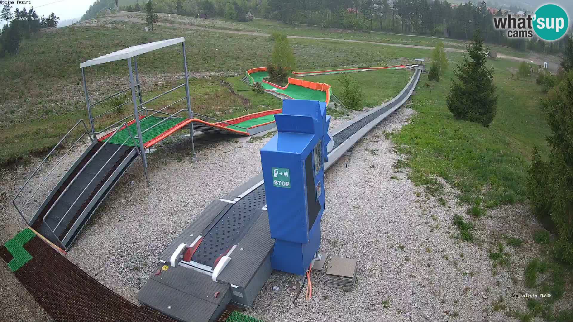Live webcam Fužine toboggan run – Croatia