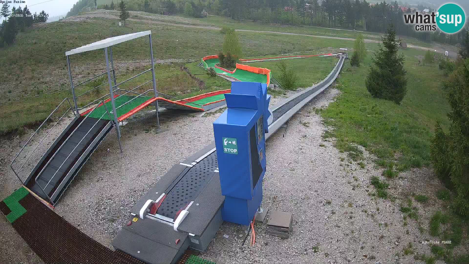 Webcam en direct Piste de luge de Fužine – Croatie