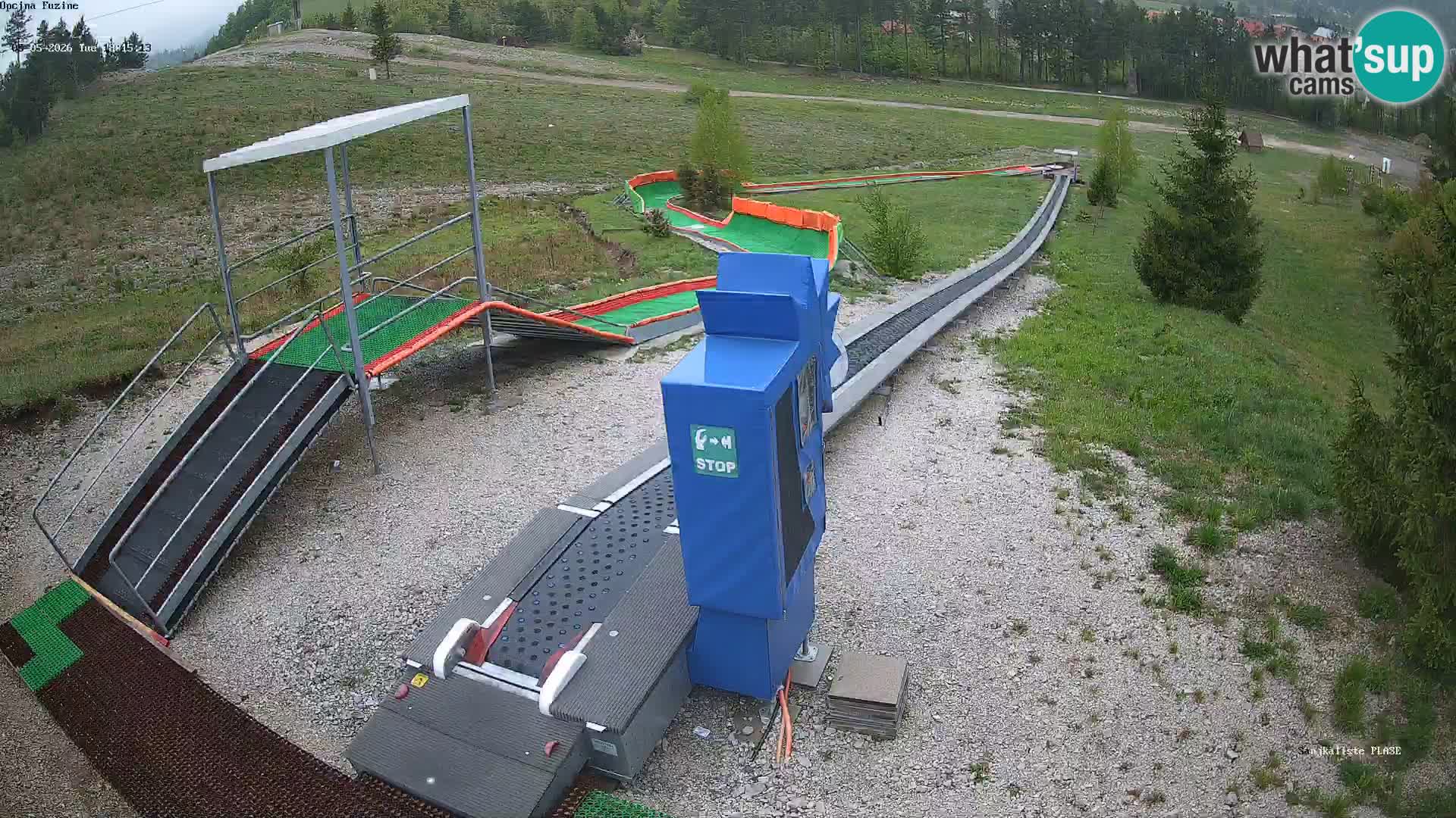 Live webcam Fužine toboggan run – Croatia