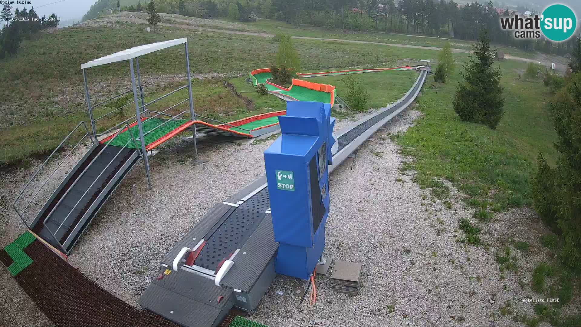 Live webcam Pista da slittino Fužine – Croazia
