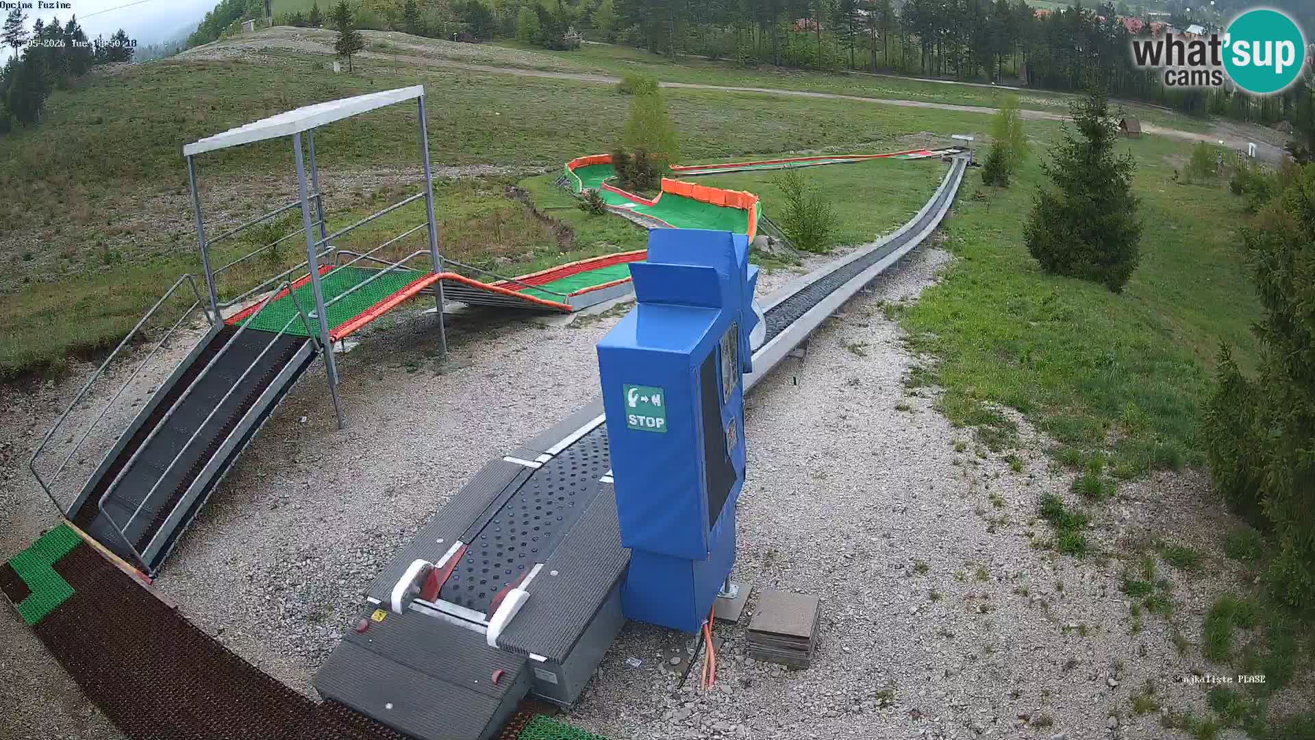 Webcam en vivo Pista de trineo Fužine – Croacia