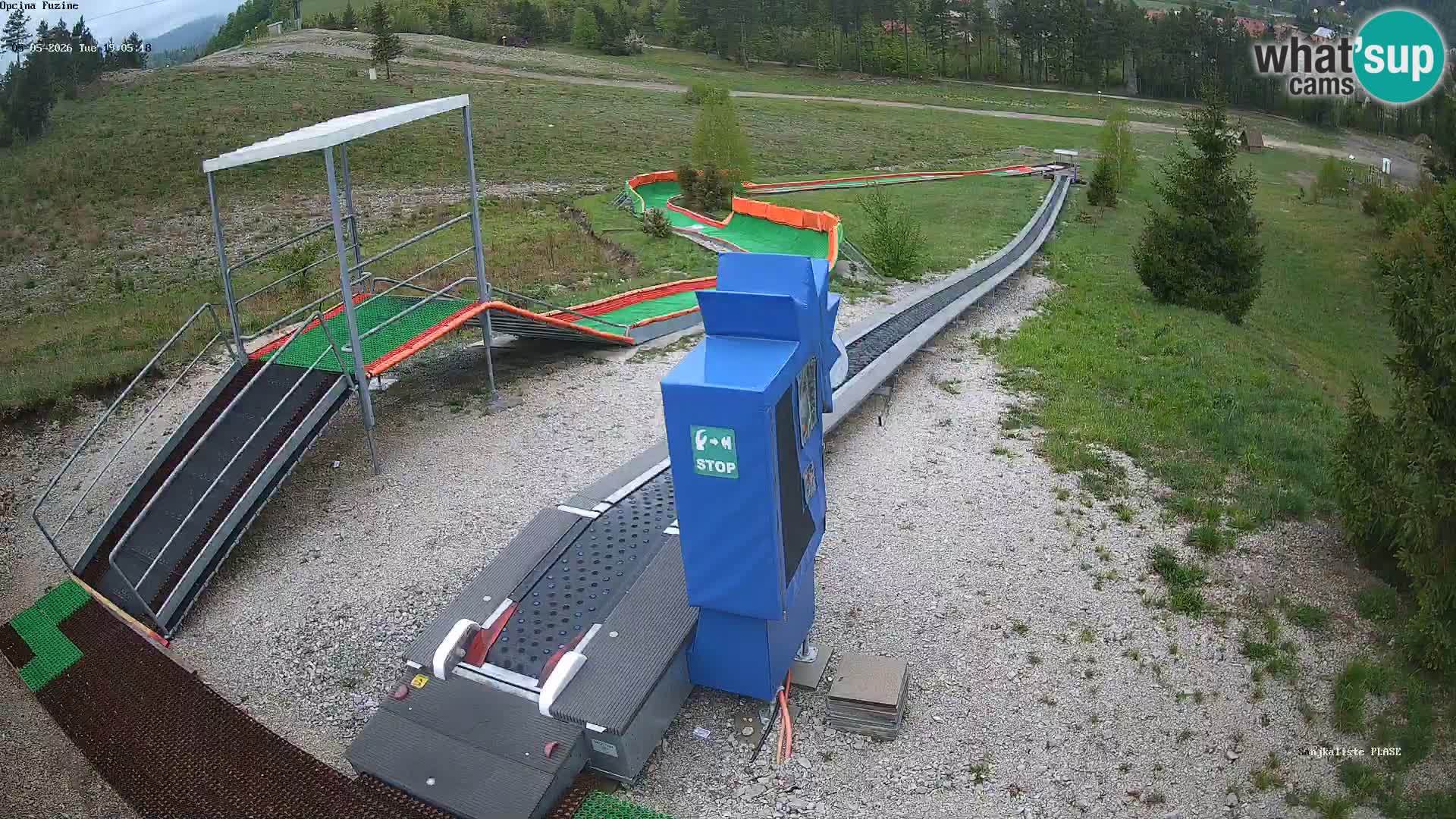 Webcam en vivo Pista de trineo Fužine – Croacia