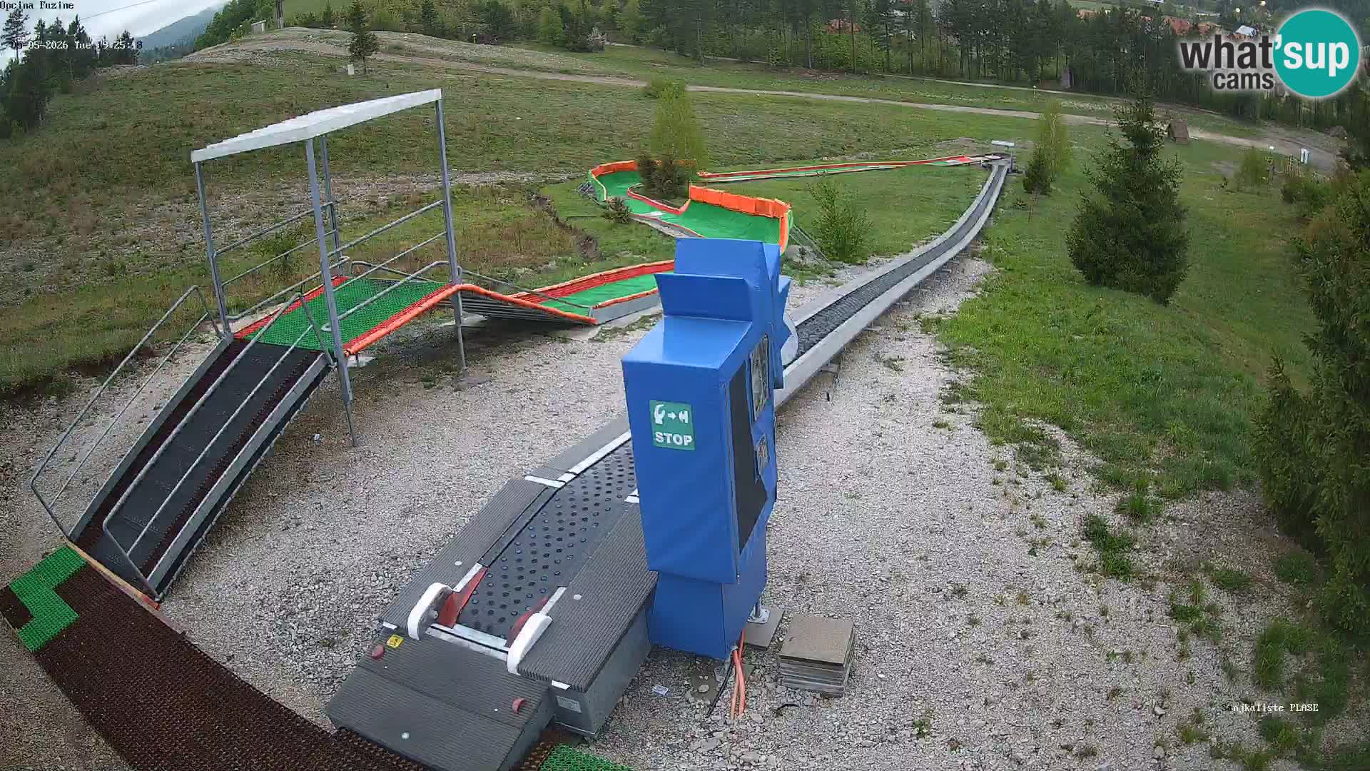 Live webcam Fužine toboggan run – Croatia