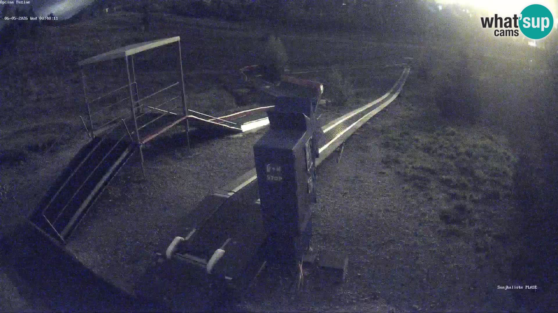 Live webcam Pista da slittino Fužine – Croazia