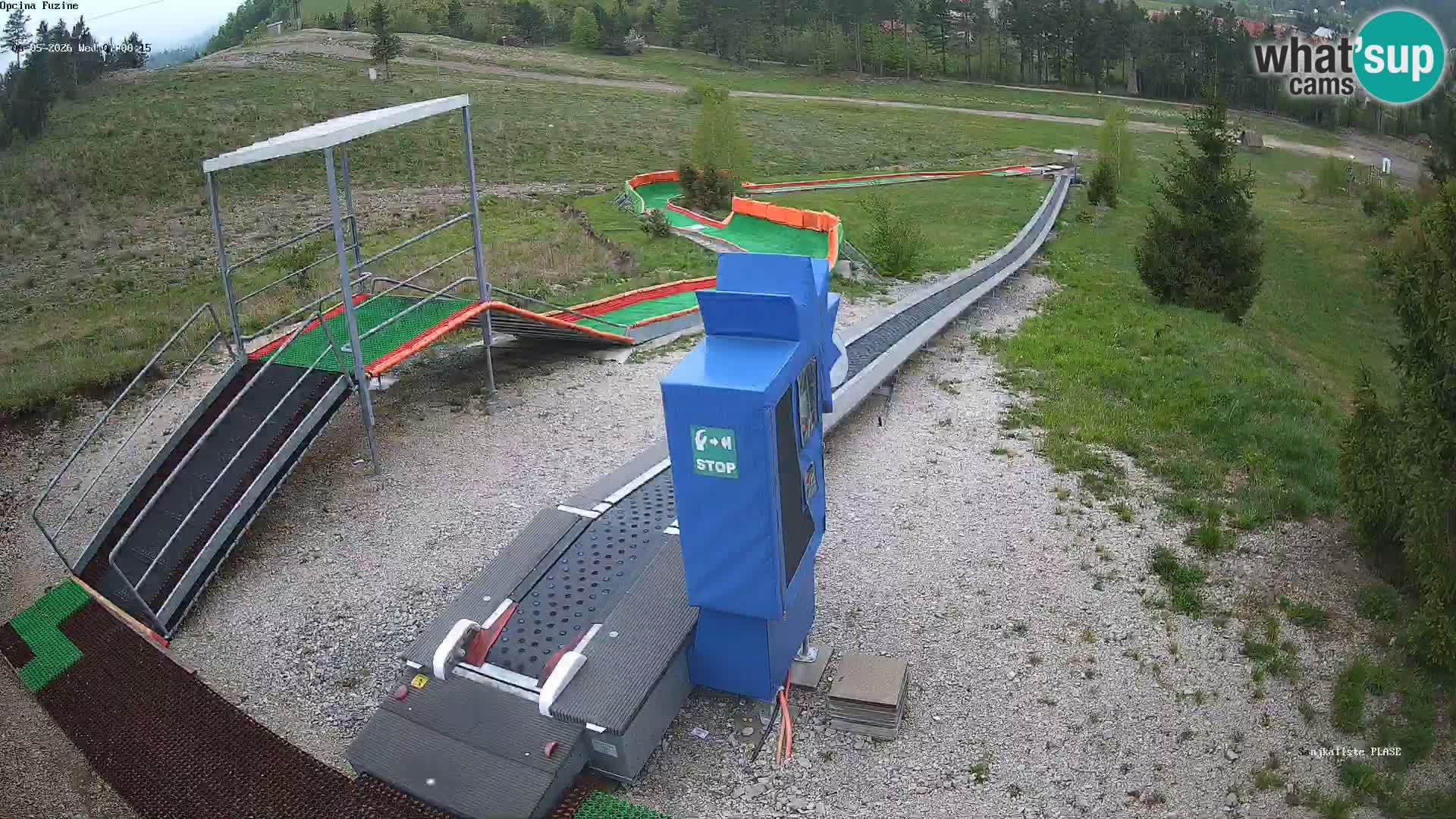 Live webcam Pista da slittino Fužine – Croazia
