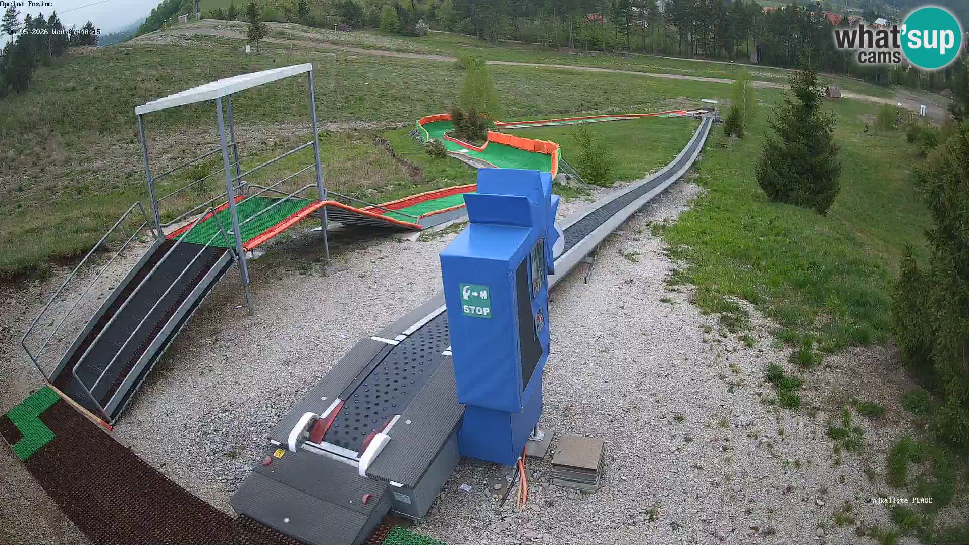 Webcam en vivo Pista de trineo Fužine – Croacia