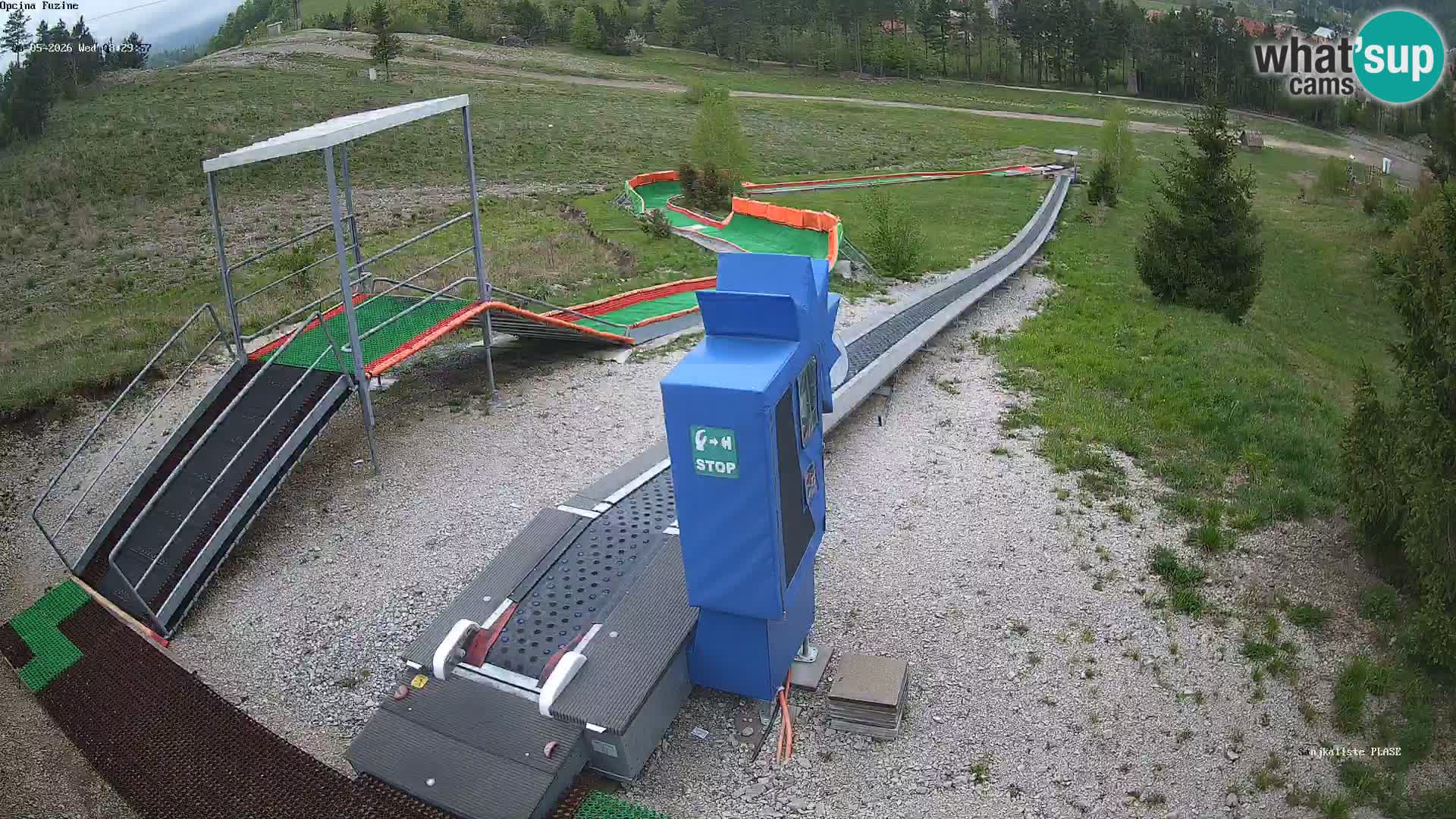 Webcam en vivo Pista de trineo Fužine – Croacia