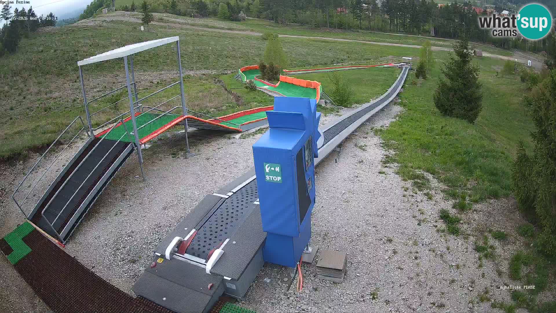 Webcam en direct Piste de luge de Fužine – Croatie