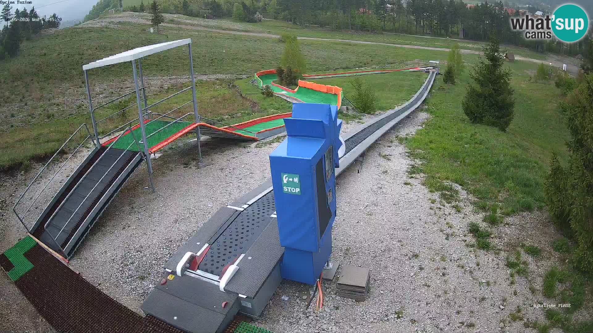 Live webcam Fužine toboggan run – Croatia