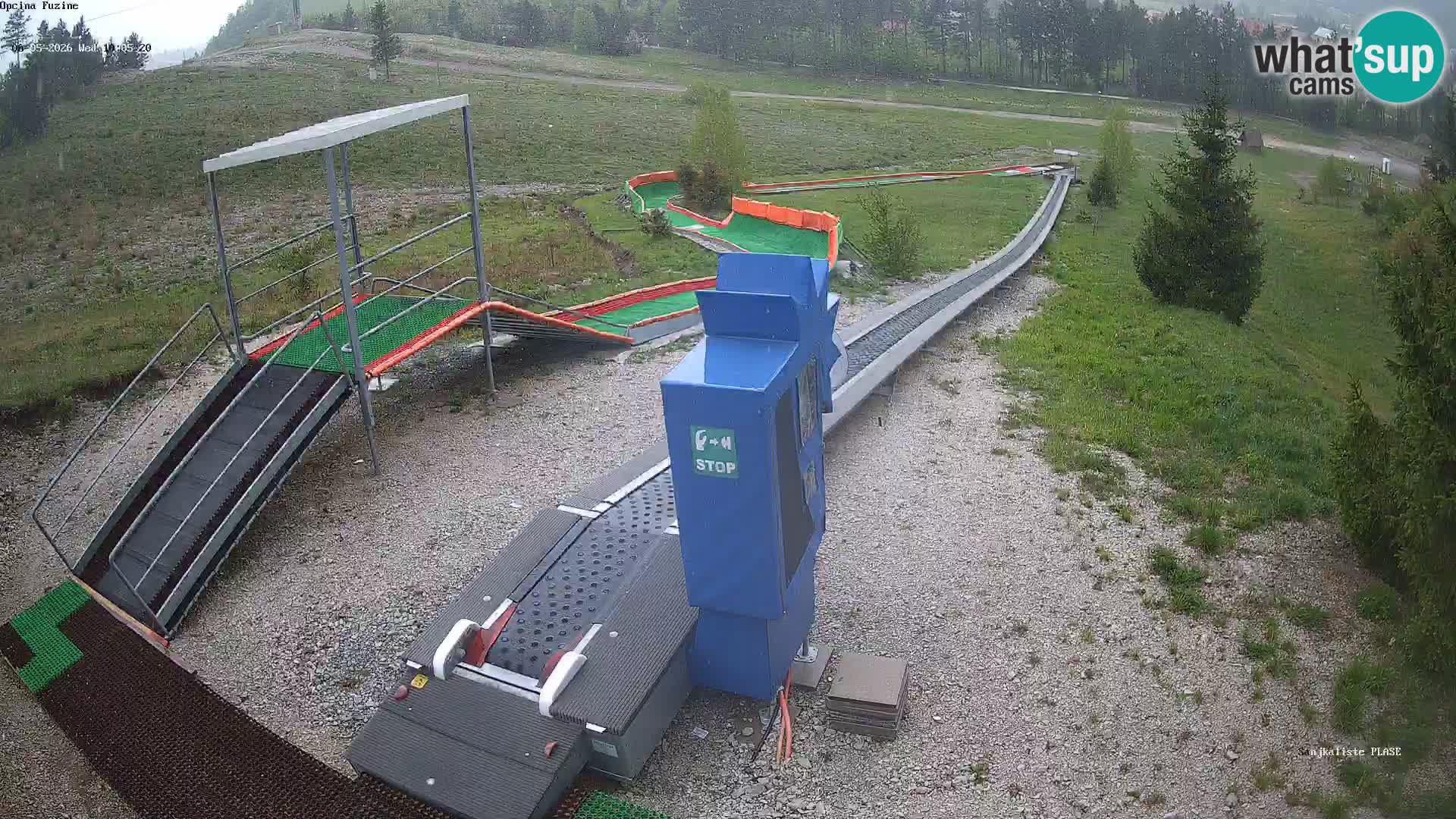 Live webcam Fužine toboggan run – Croatia