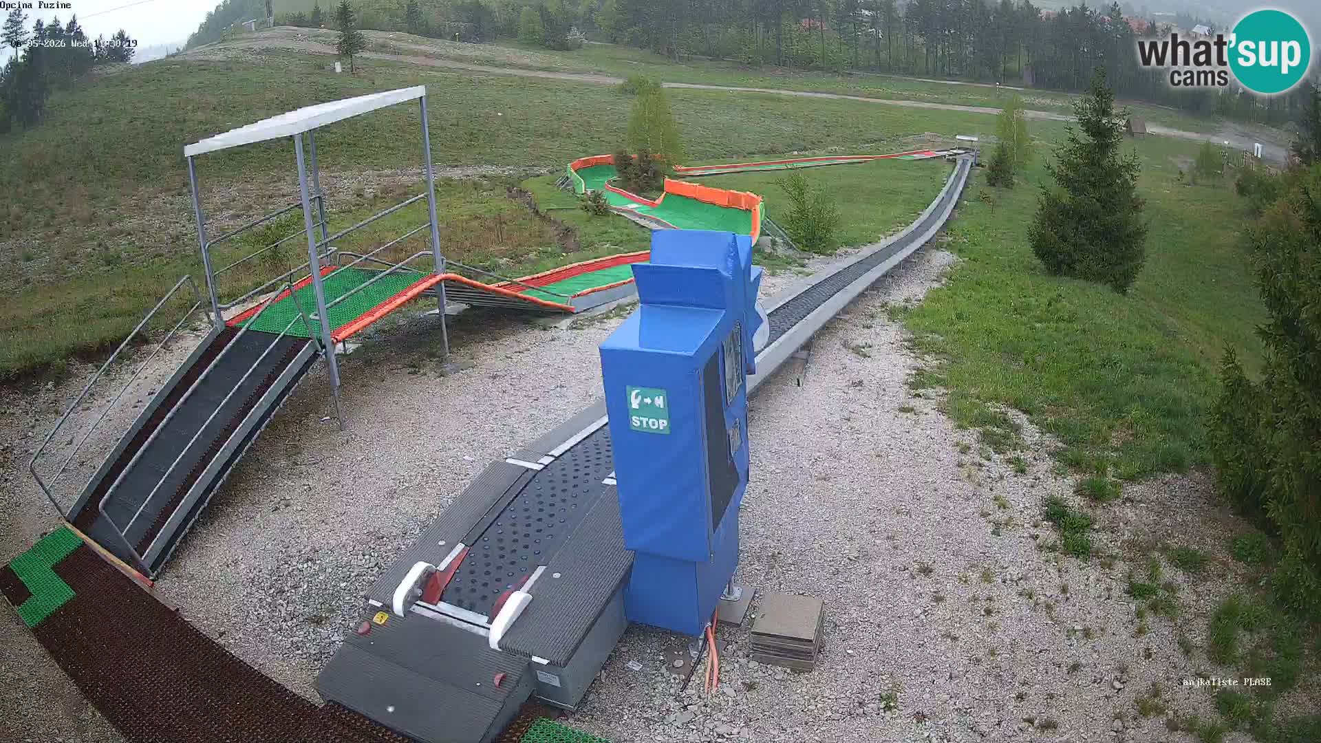 Live webcam Fužine toboggan run – Croatia