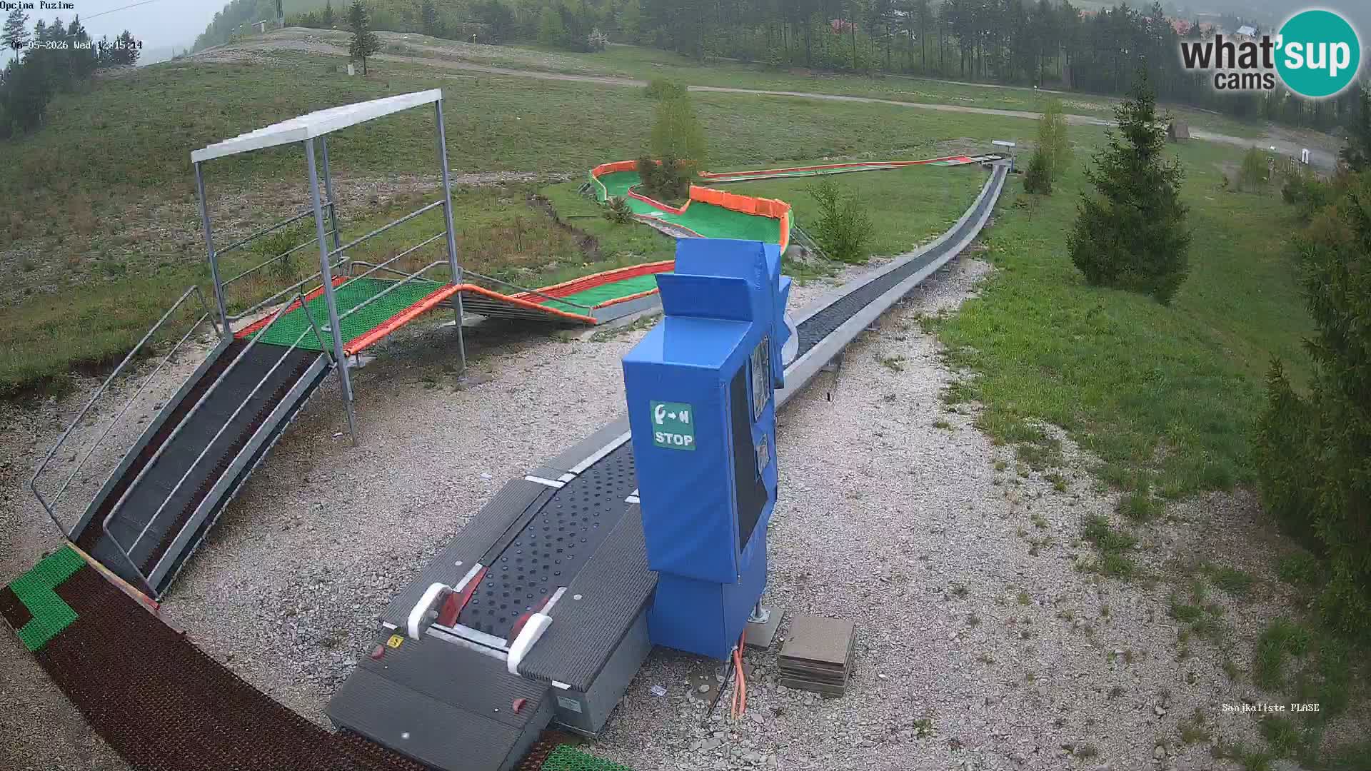 Live webcam Fužine toboggan run – Croatia