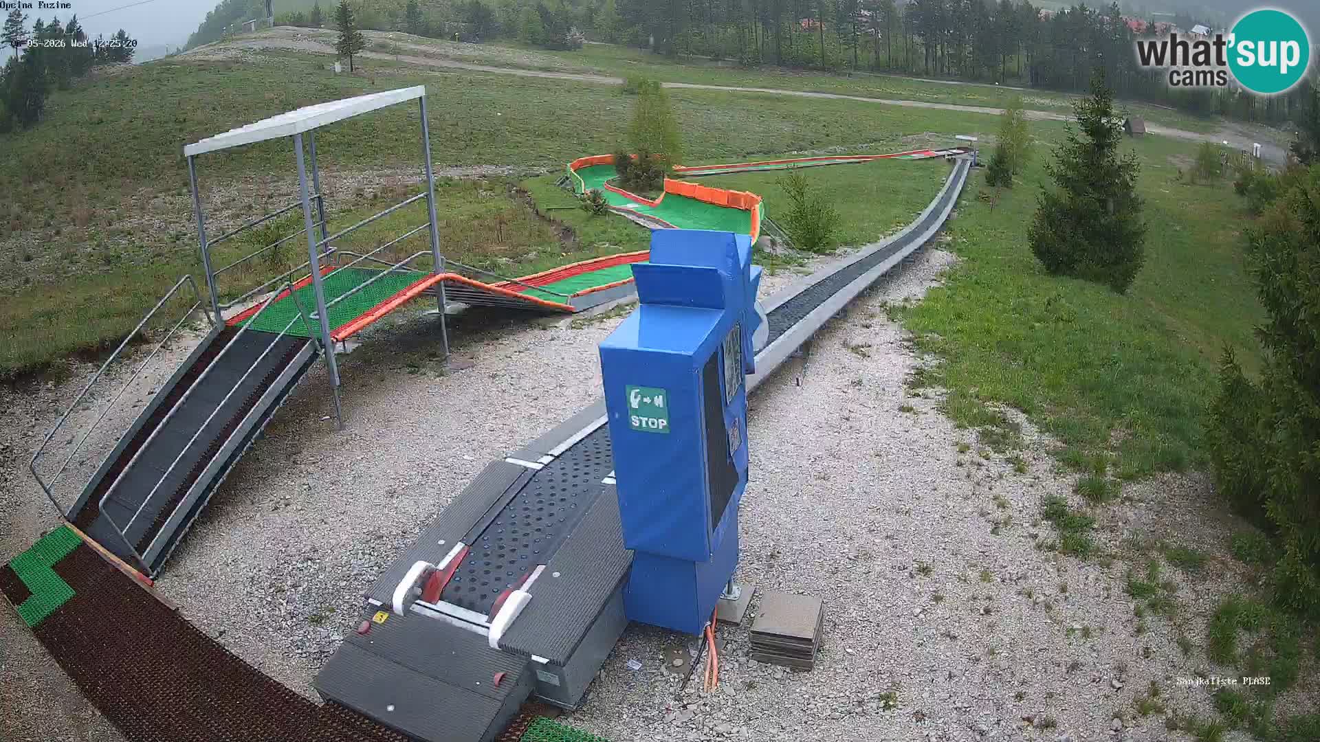 Live webcam Fužine toboggan run – Croatia