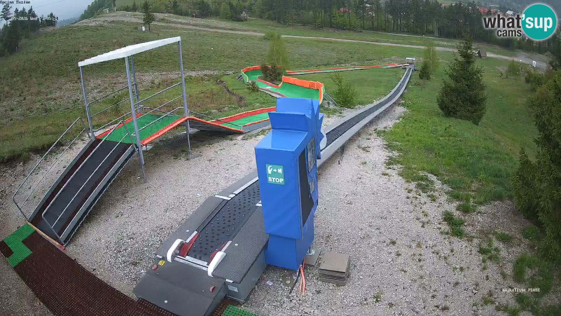 Webcam en direct Piste de luge de Fužine – Croatie