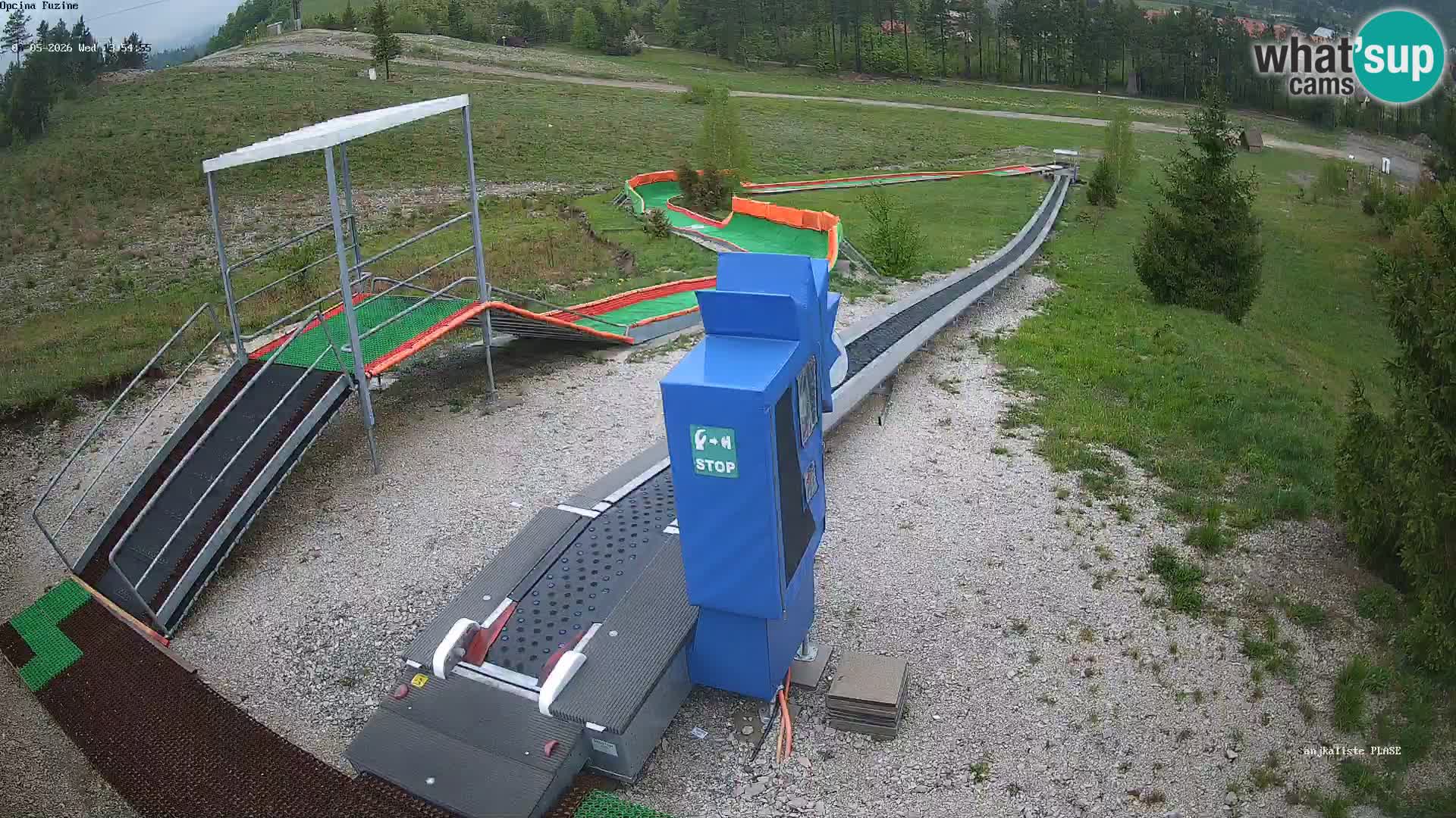 Live webcam Pista da slittino Fužine – Croazia