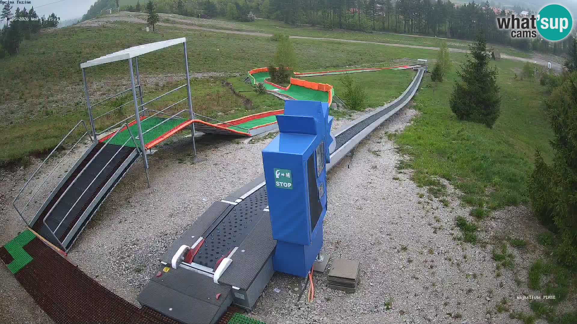 Live webcam Fužine toboggan run – Croatia