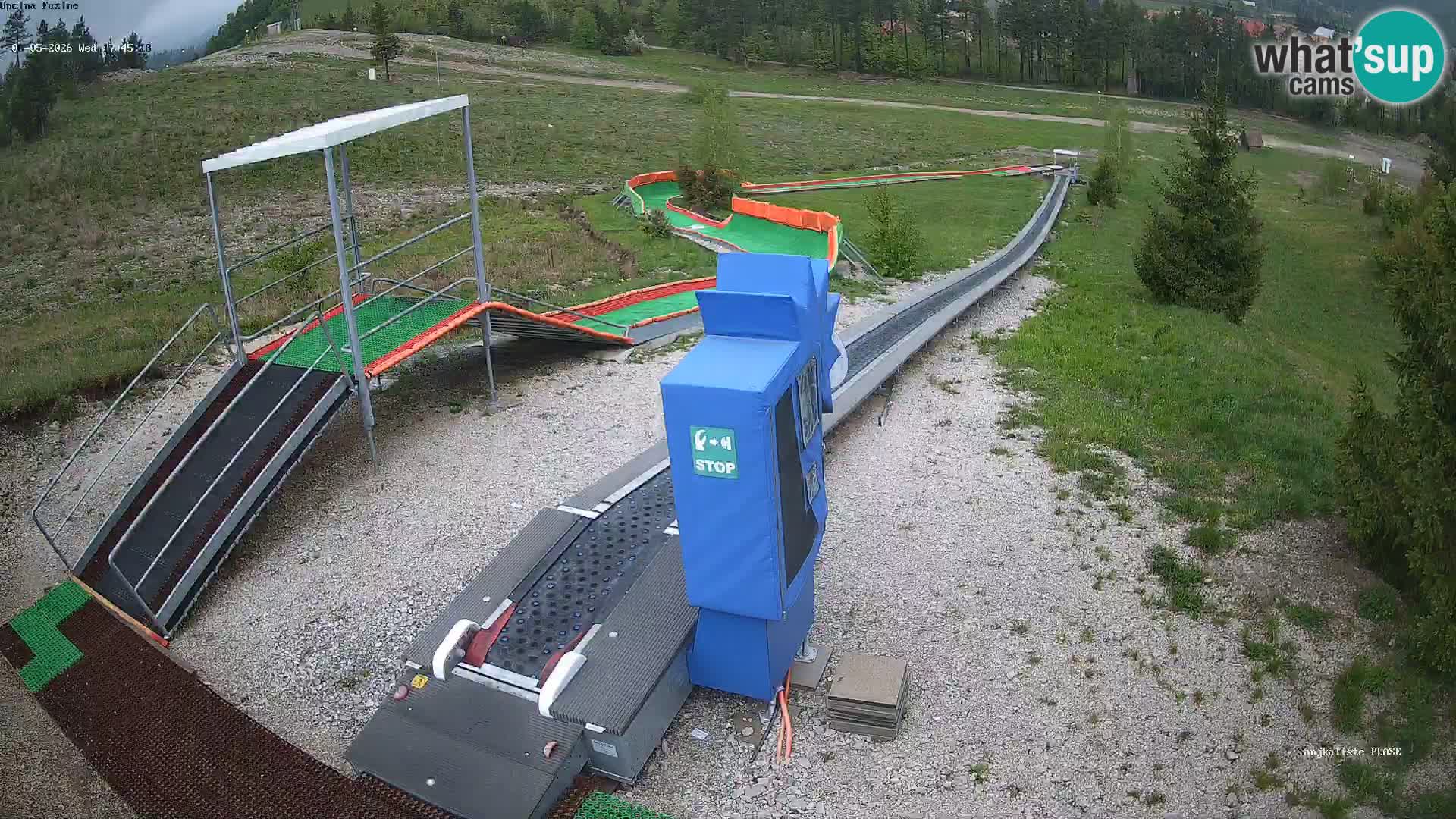 Live webcam Fužine toboggan run – Croatia