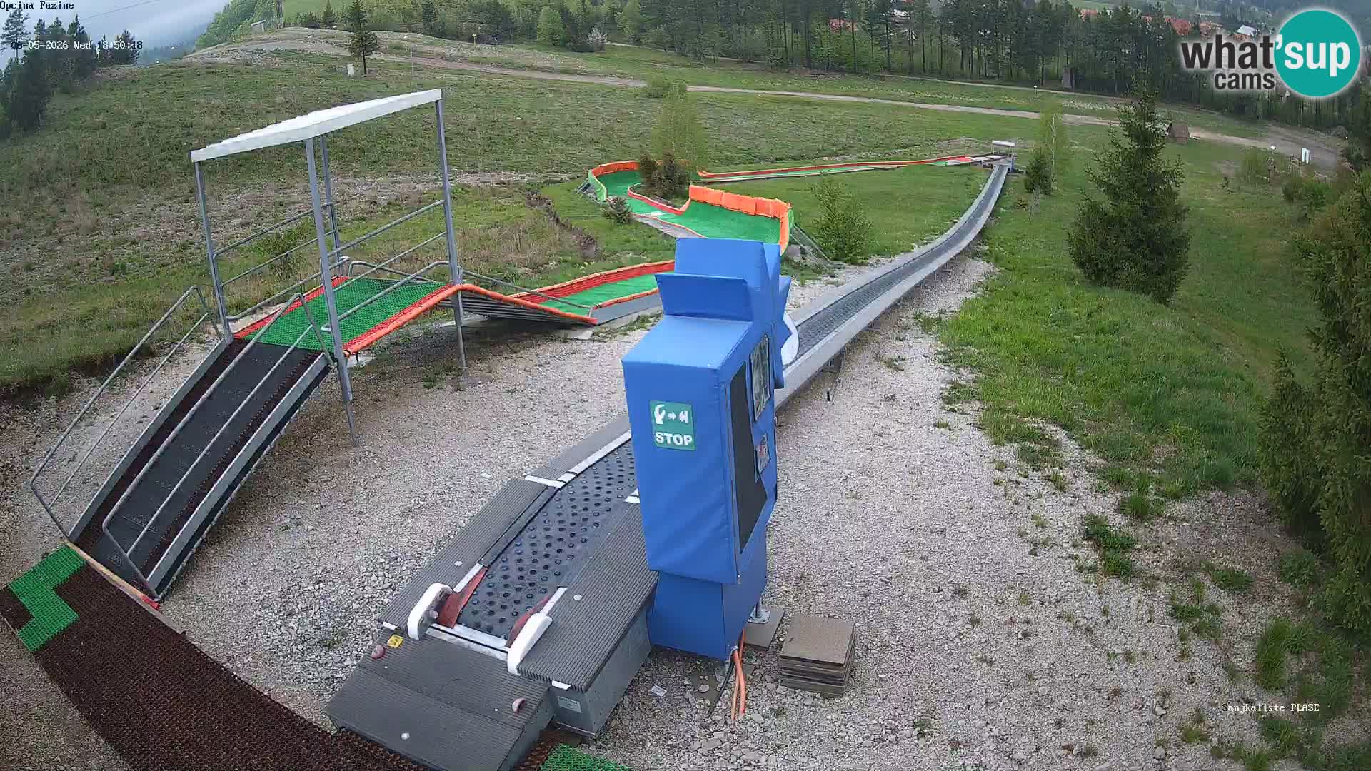 Webcam en vivo Pista de trineo Fužine – Croacia