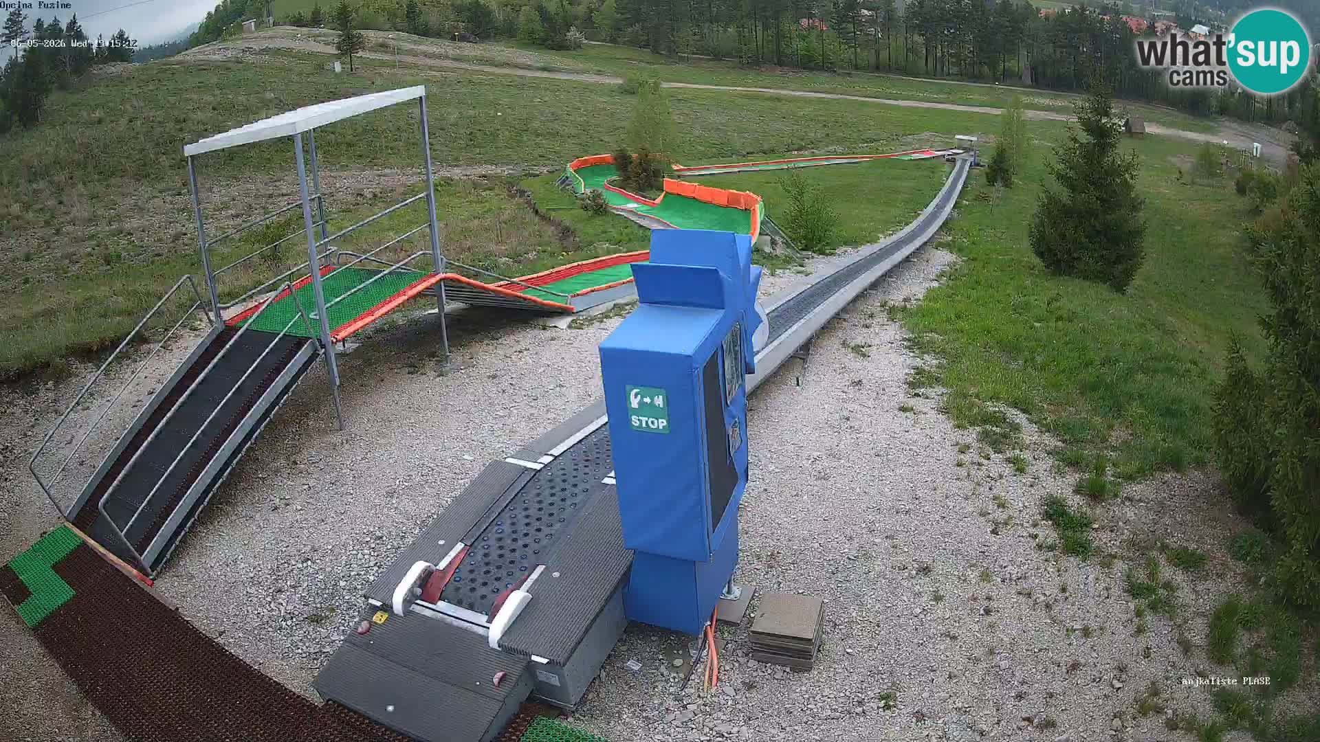 Live webcam Pista da slittino Fužine – Croazia