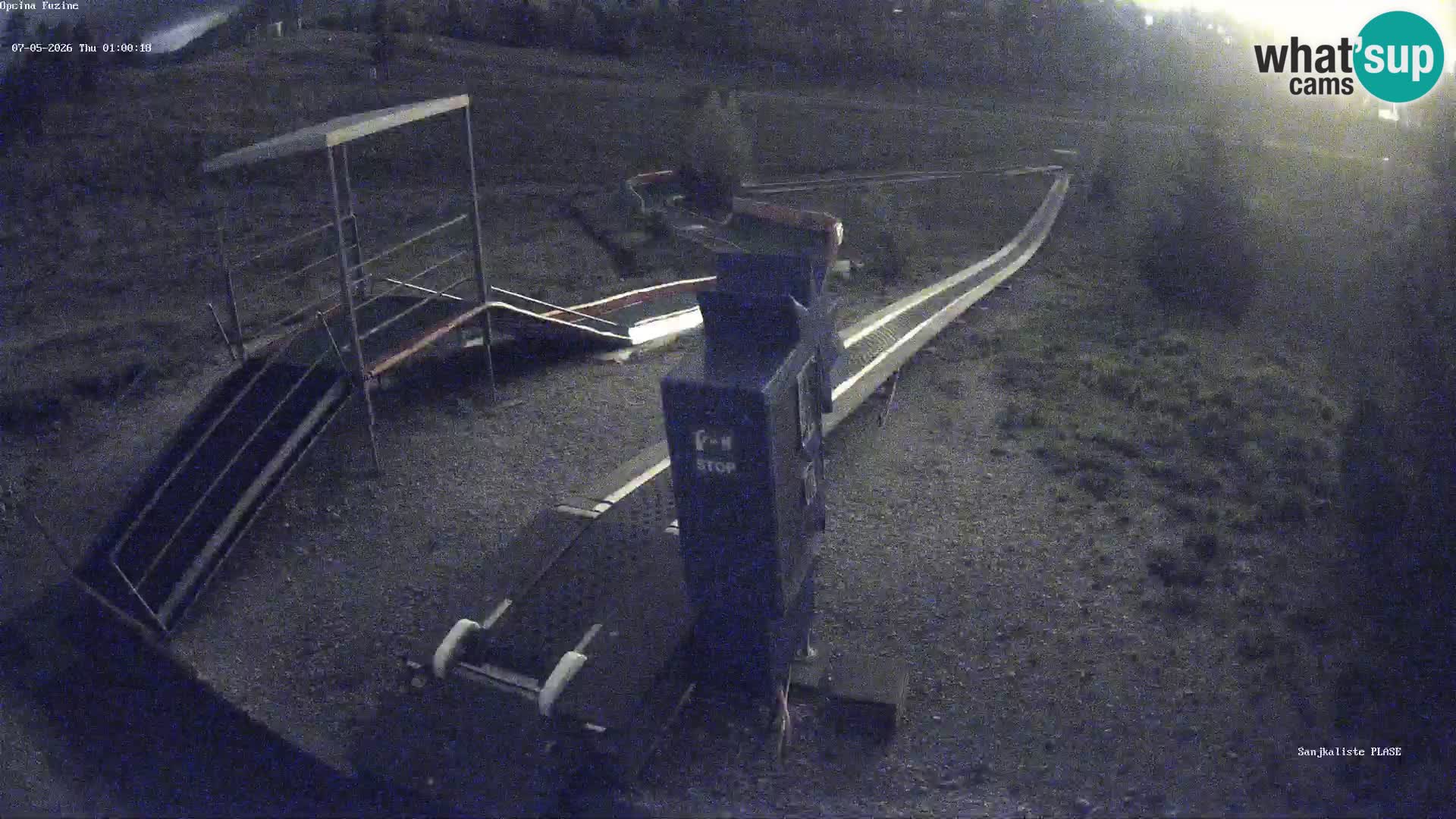 Live webcam Pista da slittino Fužine – Croazia