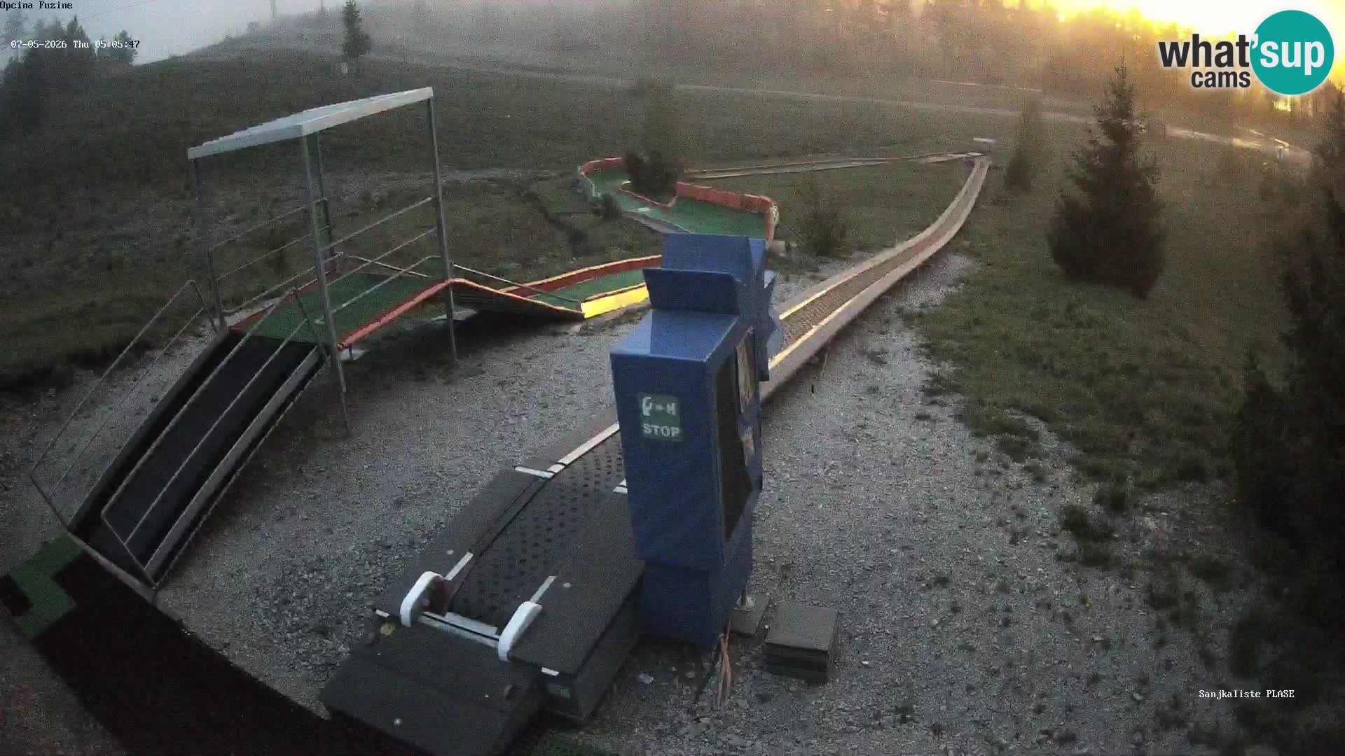 Live webcam Fužine toboggan run – Croatia