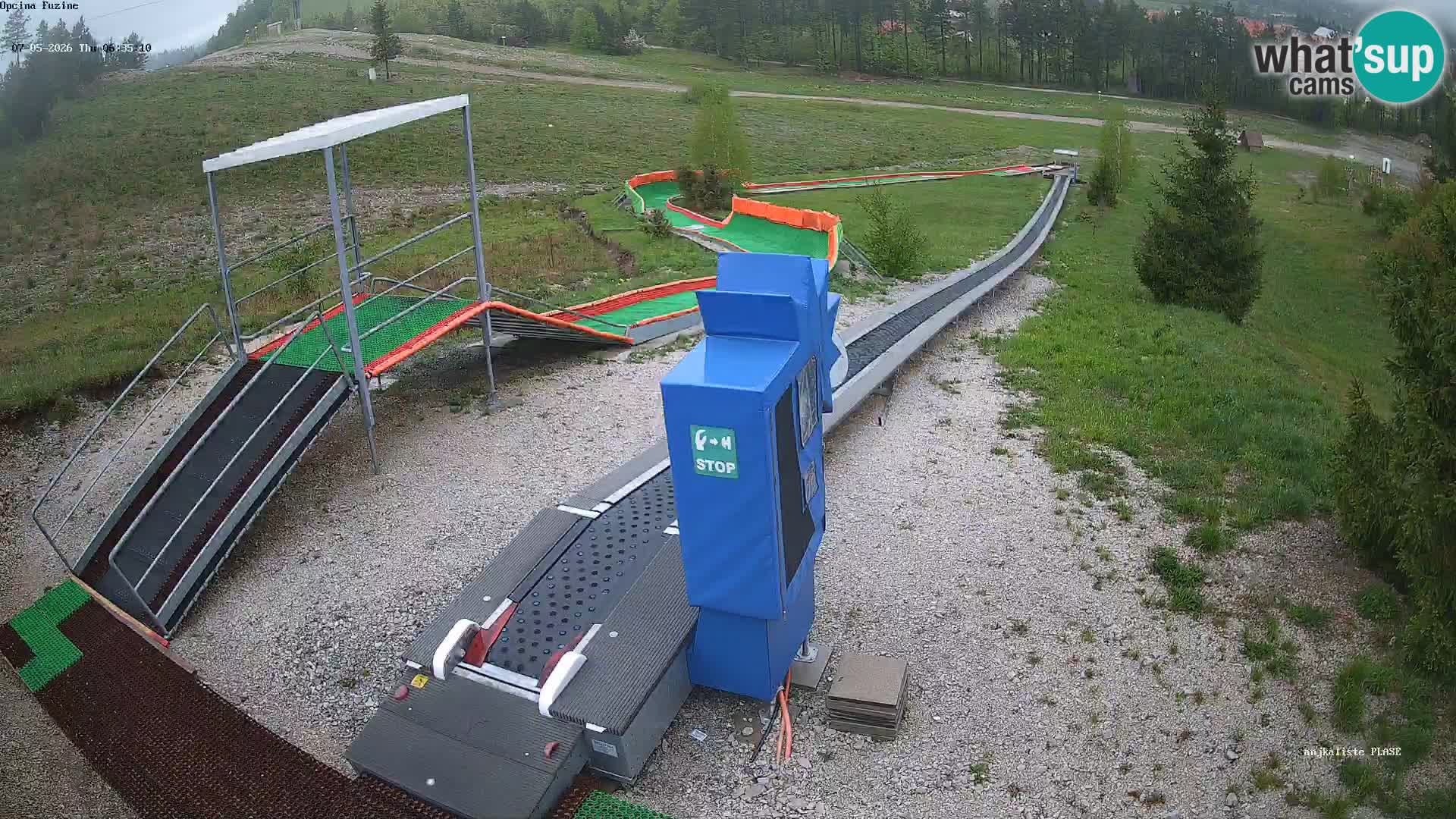 Live webcam Fužine toboggan run – Croatia
