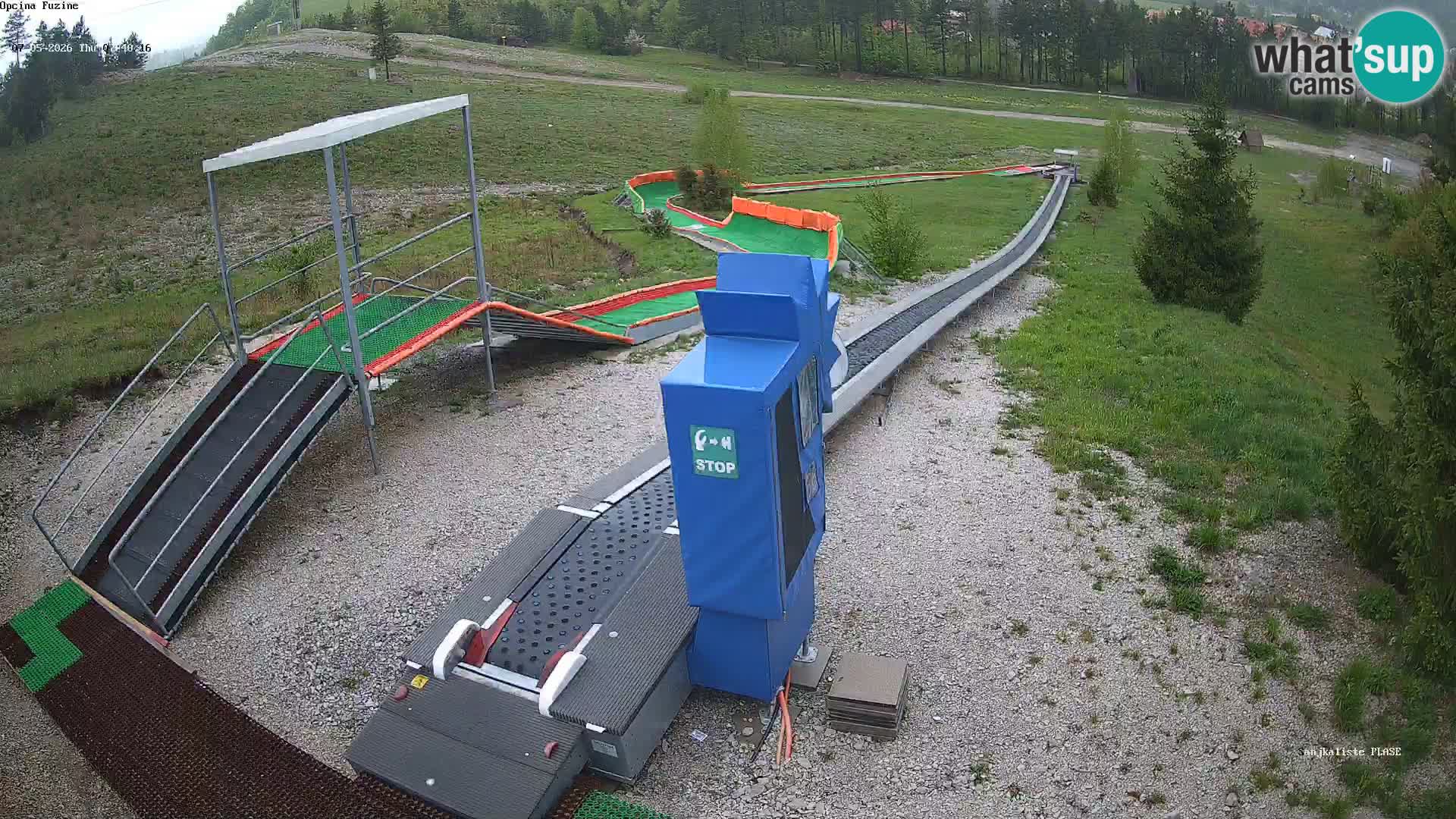 Live webcam Fužine toboggan run – Croatia