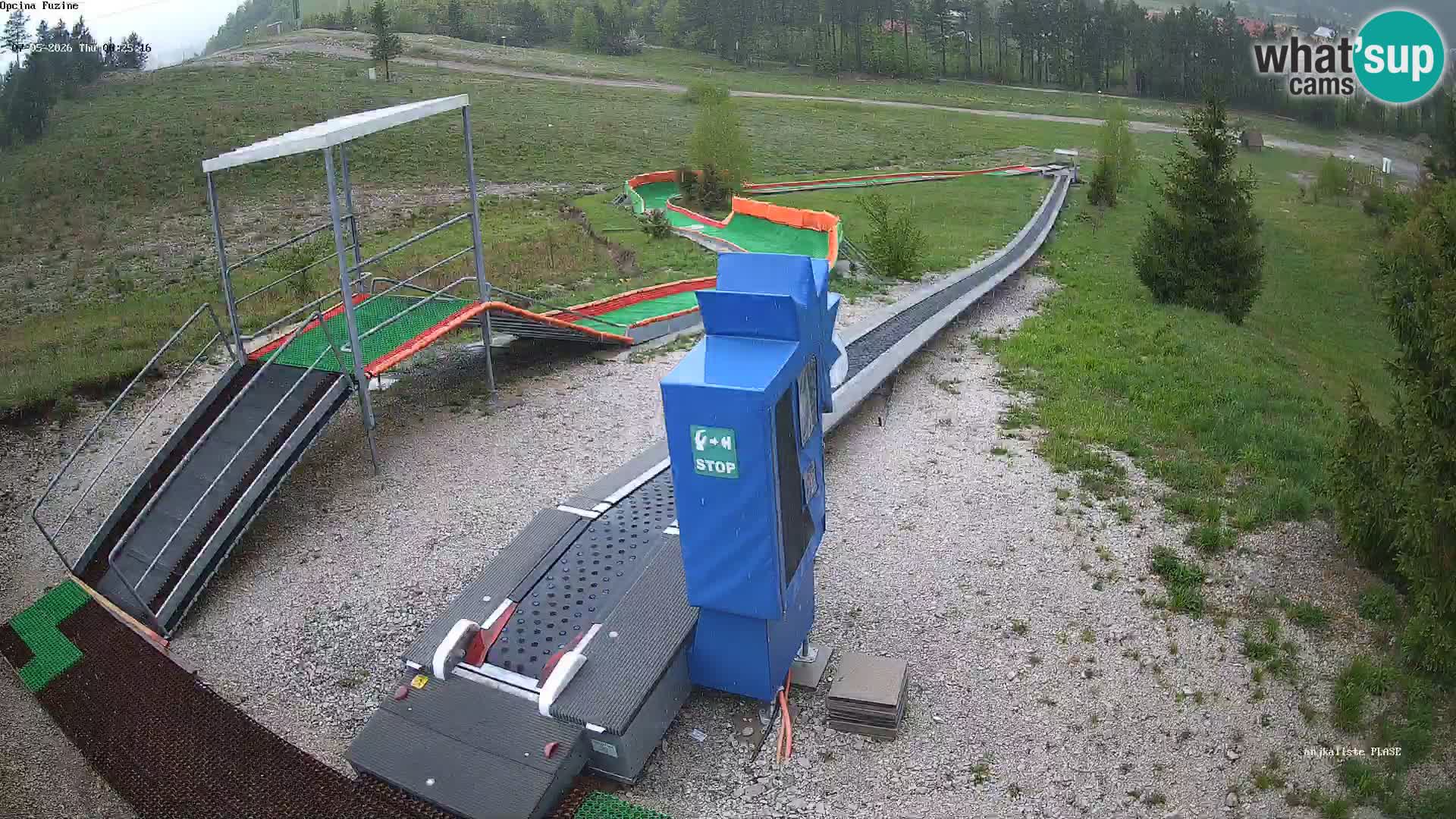 Webcam en vivo Pista de trineo Fužine – Croacia