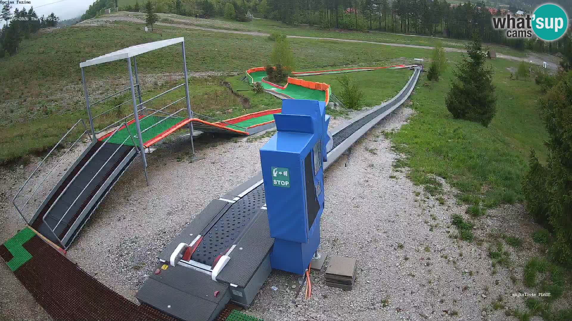 Live webcam Fužine toboggan run – Croatia