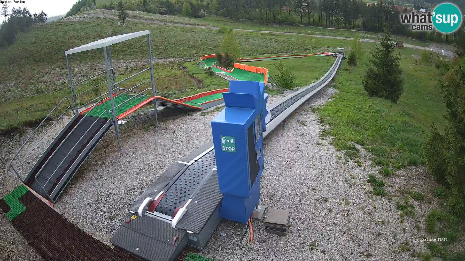 Webcam en direct Piste de luge de Fužine – Croatie