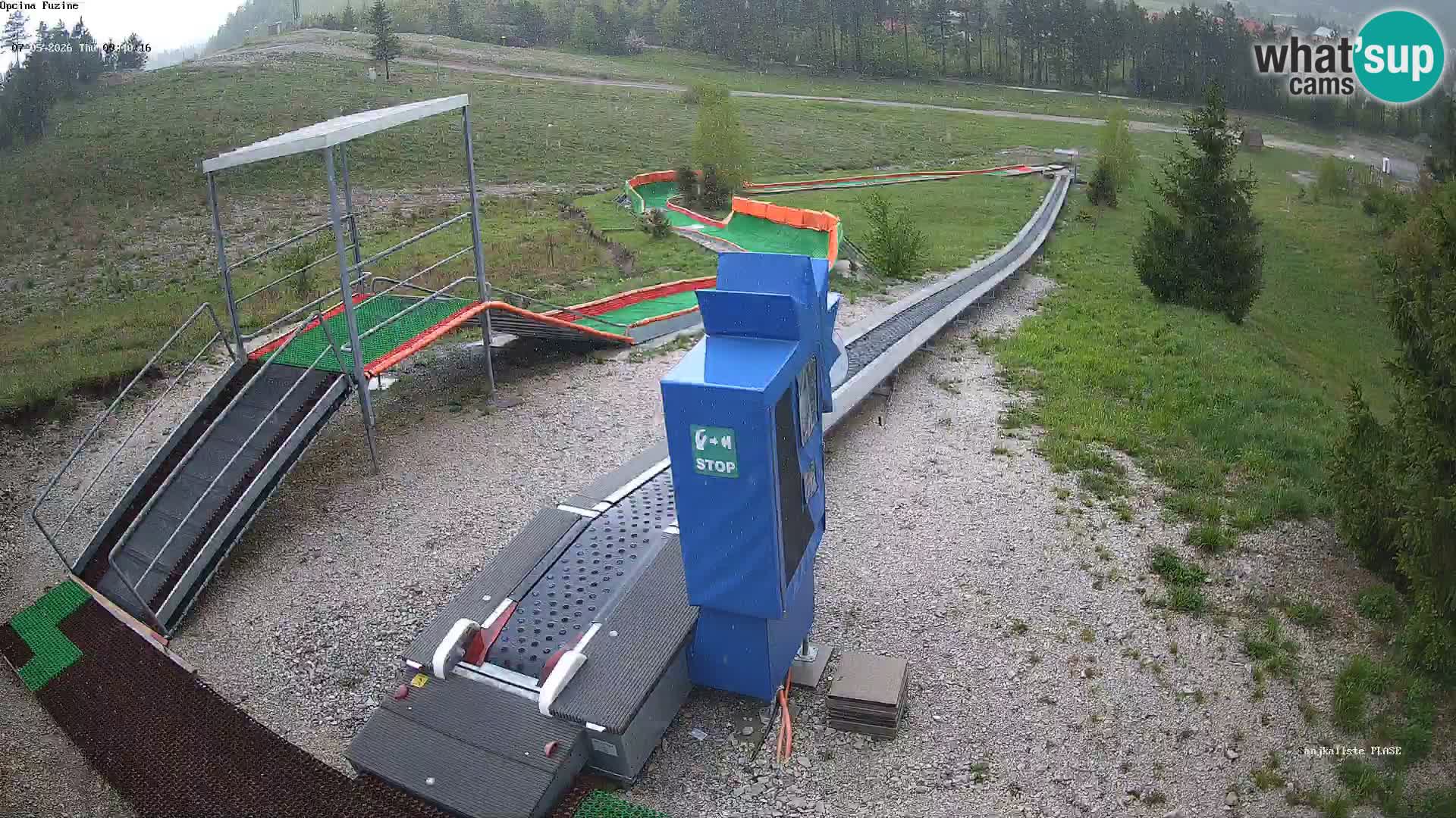 Webcam en vivo Pista de trineo Fužine – Croacia