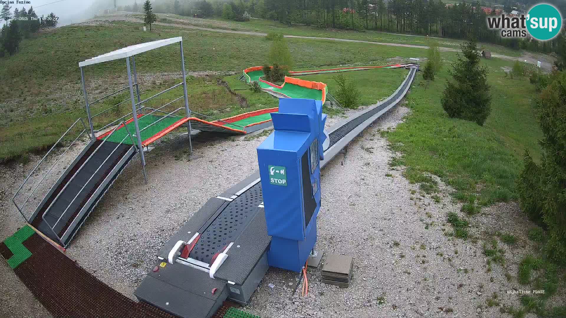 Live webcam Fužine toboggan run – Croatia