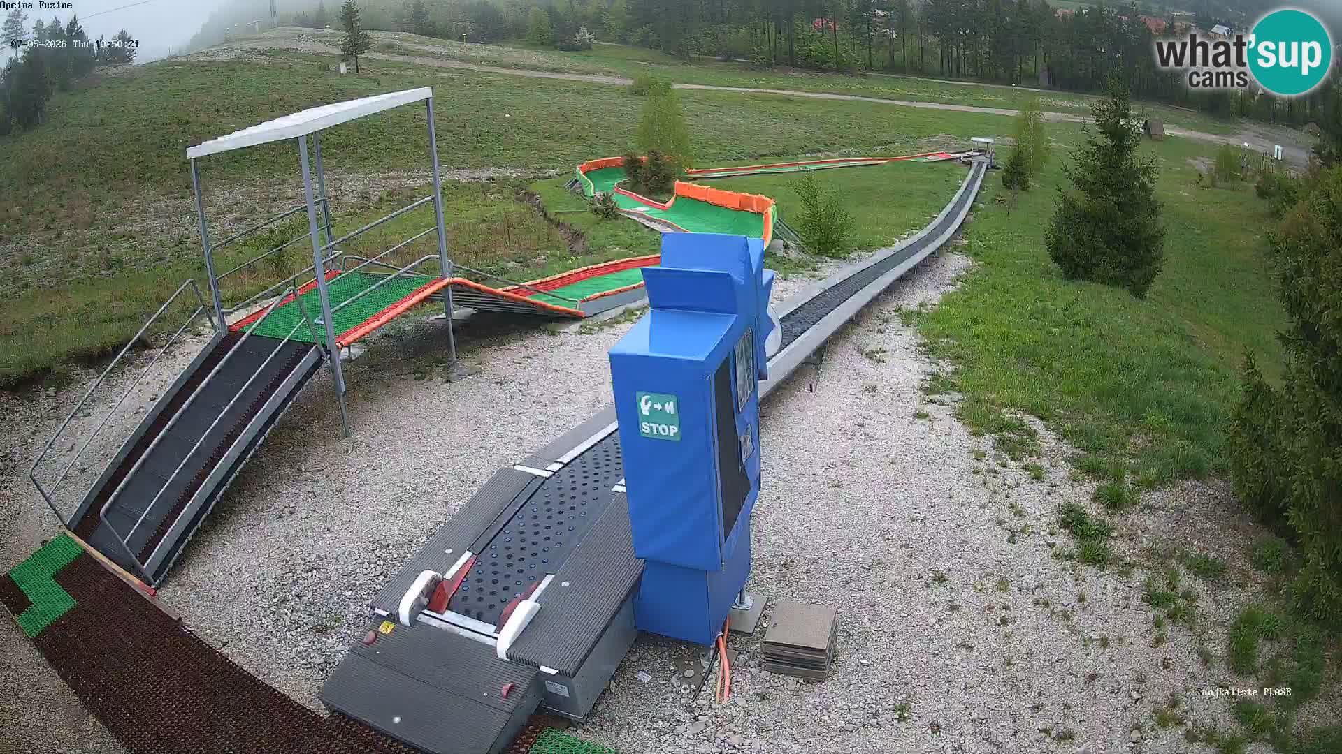 Webcam en vivo Pista de trineo Fužine – Croacia