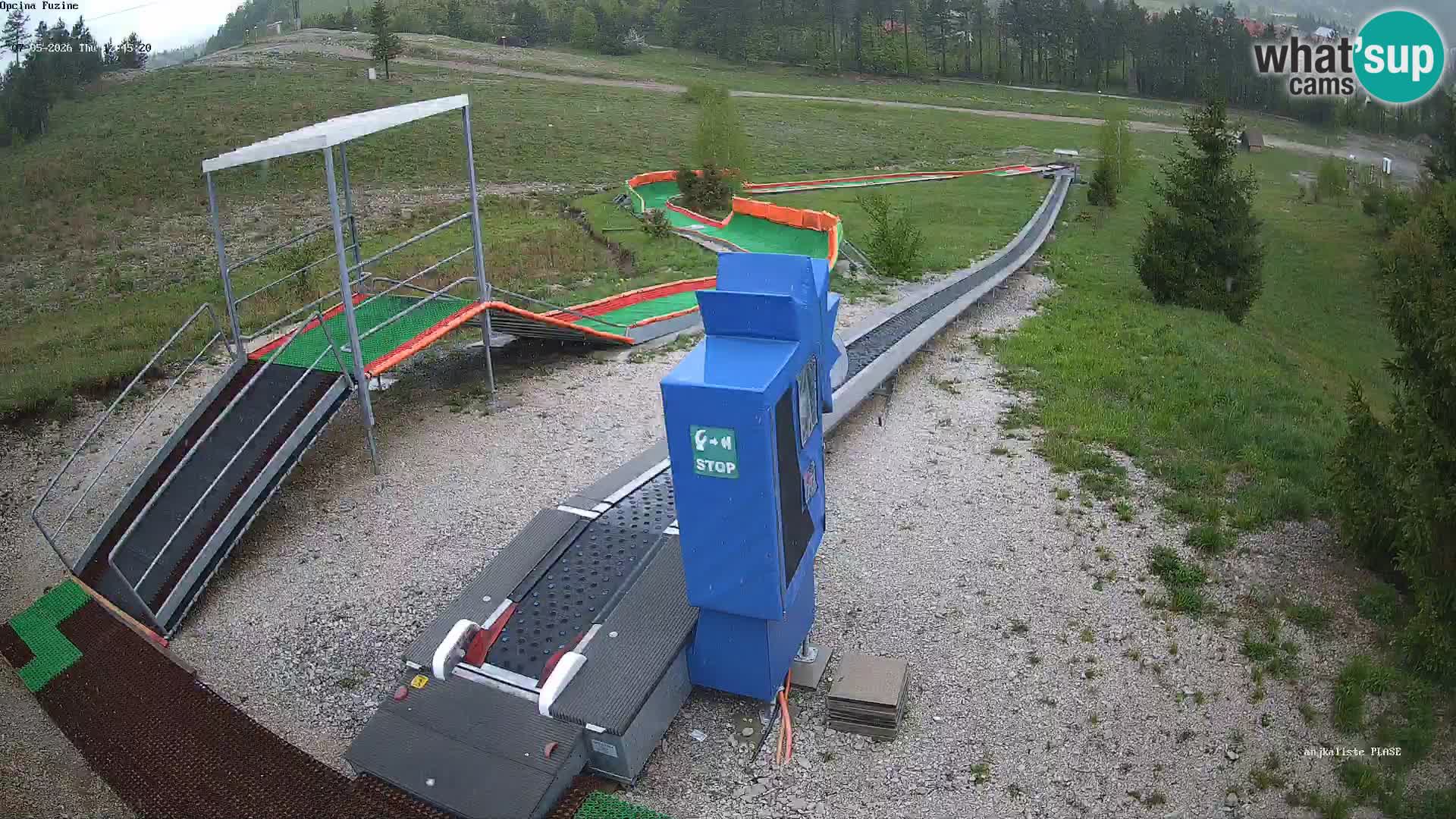 Live webcam Pista da slittino Fužine – Croazia