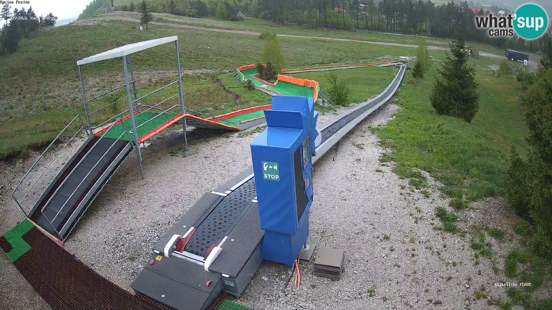 Live webcam Fužine toboggan run – Croatia