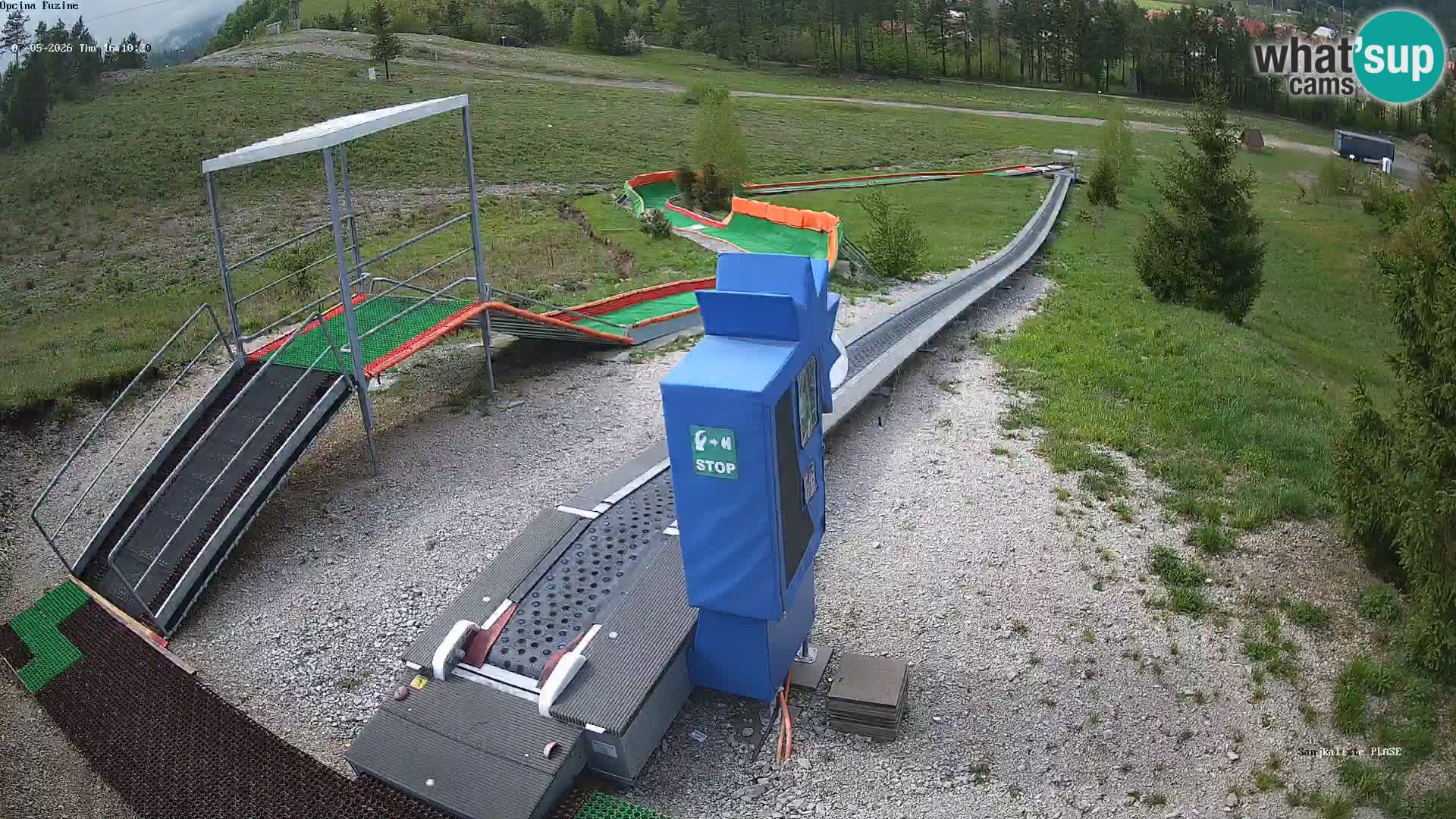 Webcam en direct Piste de luge de Fužine – Croatie